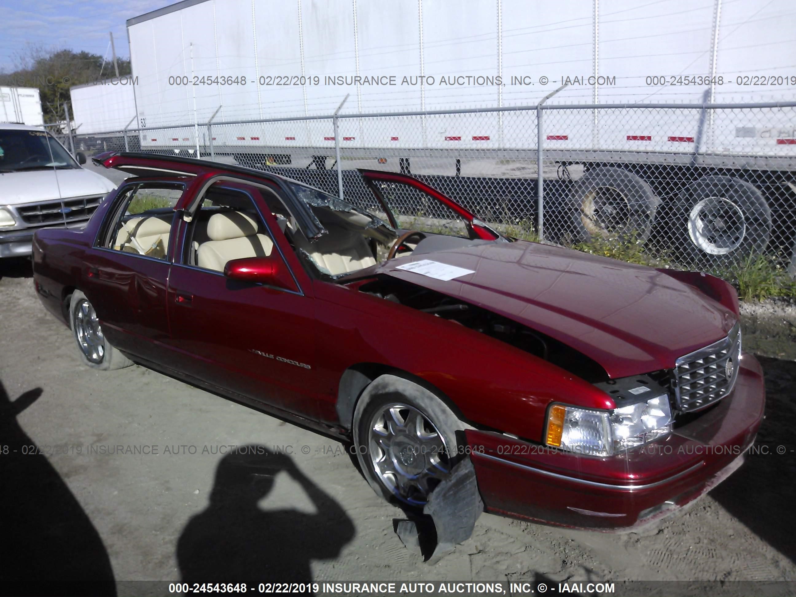 CADILLAC DE VILLE 1997 1g6kf5492vu229909