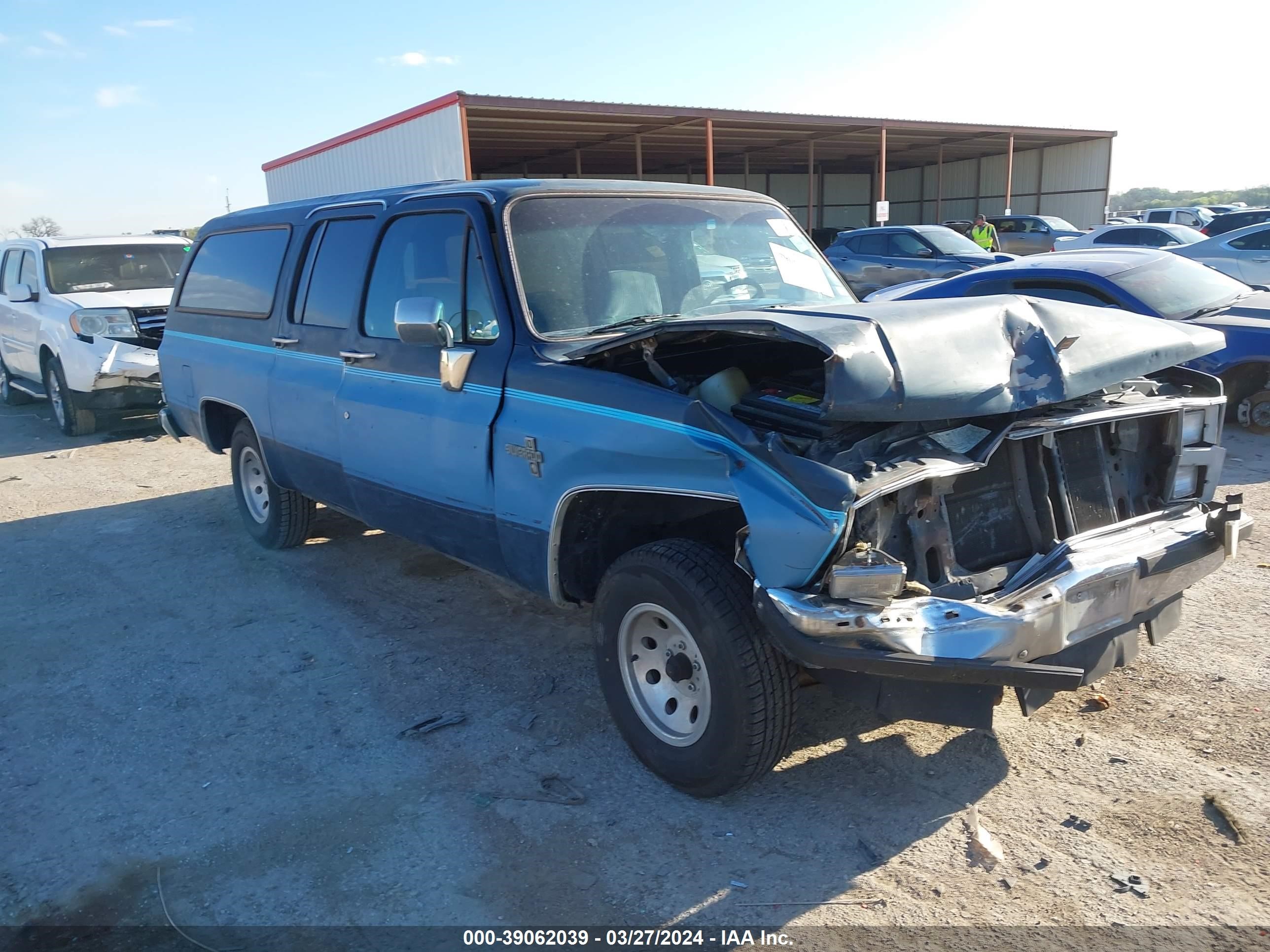 CHEVROLET SUBURBAN 1986 1g8ec16l1gf180692