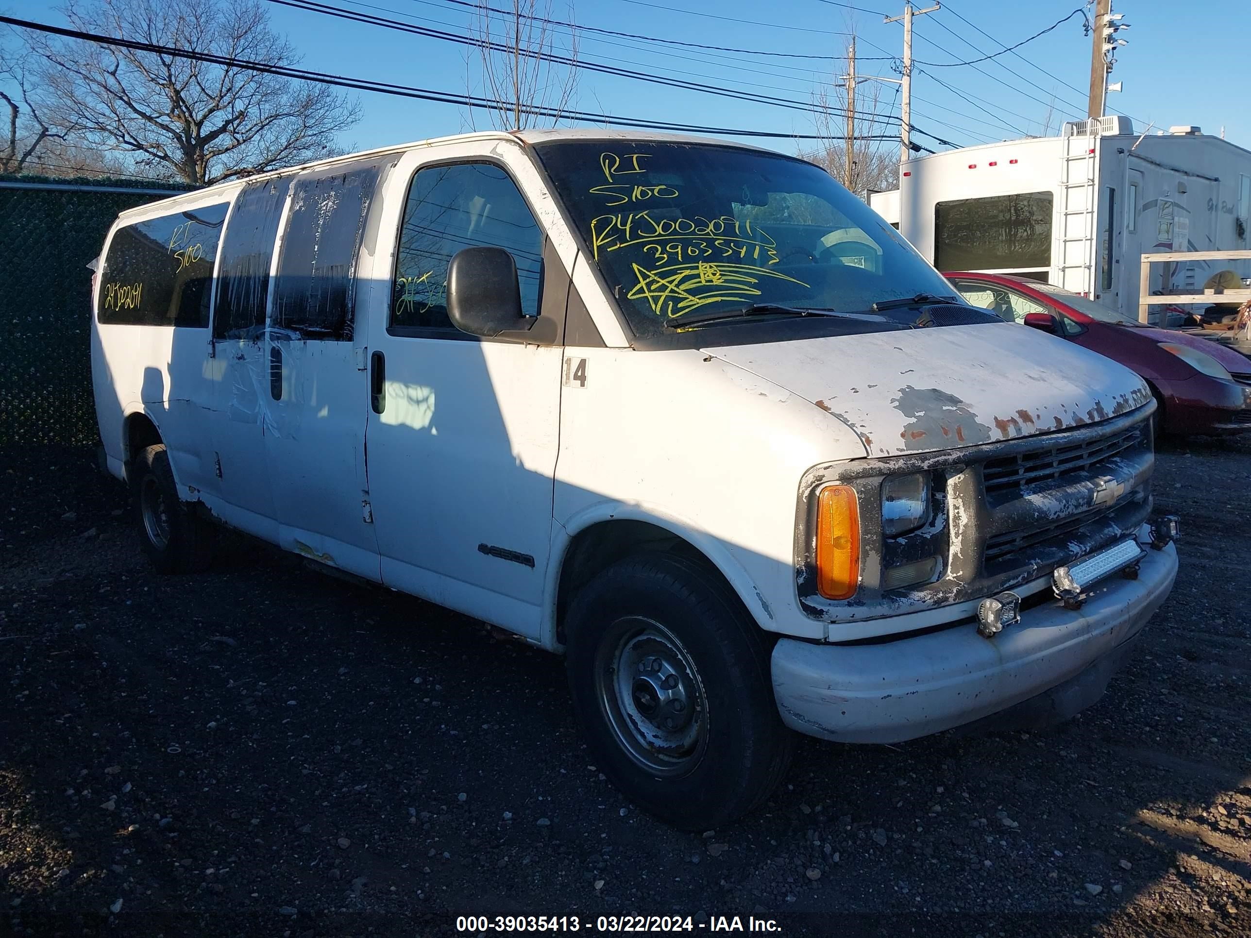 CHEVROLET EXPRESS 1999 1gagg29r7x1100455