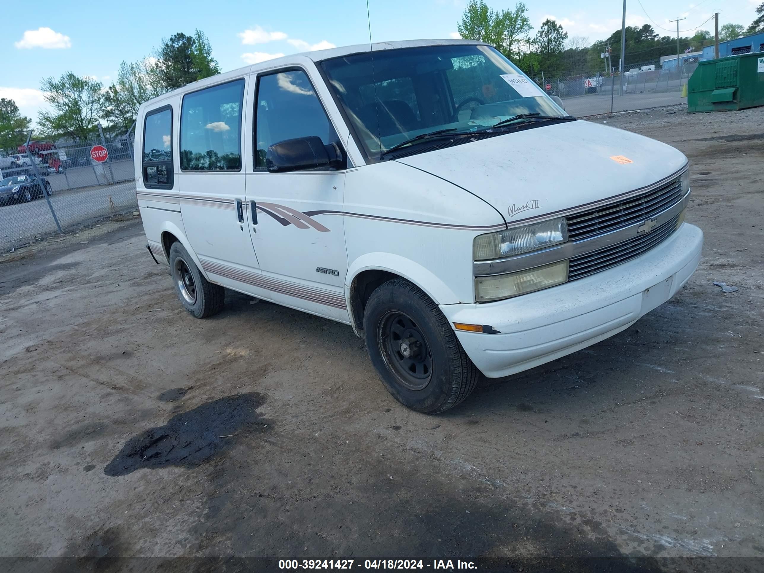 CHEVROLET ASTRO 1995 1gbdm19w0sb135736