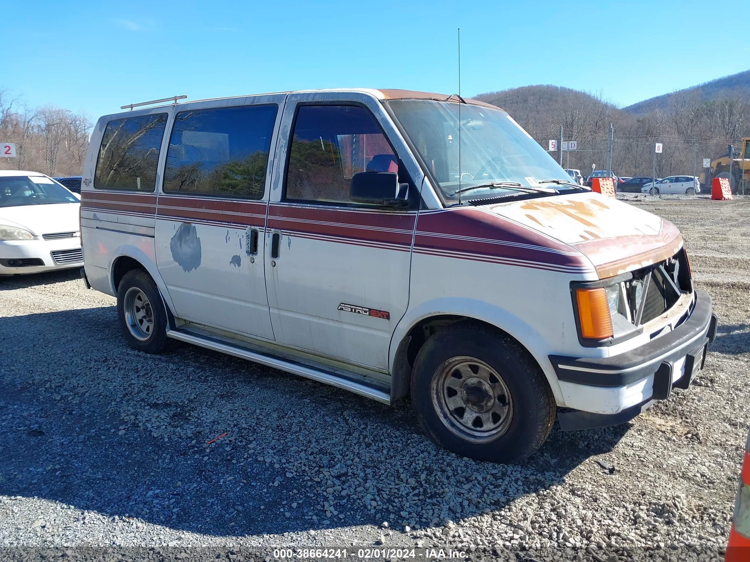 CHEVROLET ASTRO 1992 1gbdm19z1nb222978