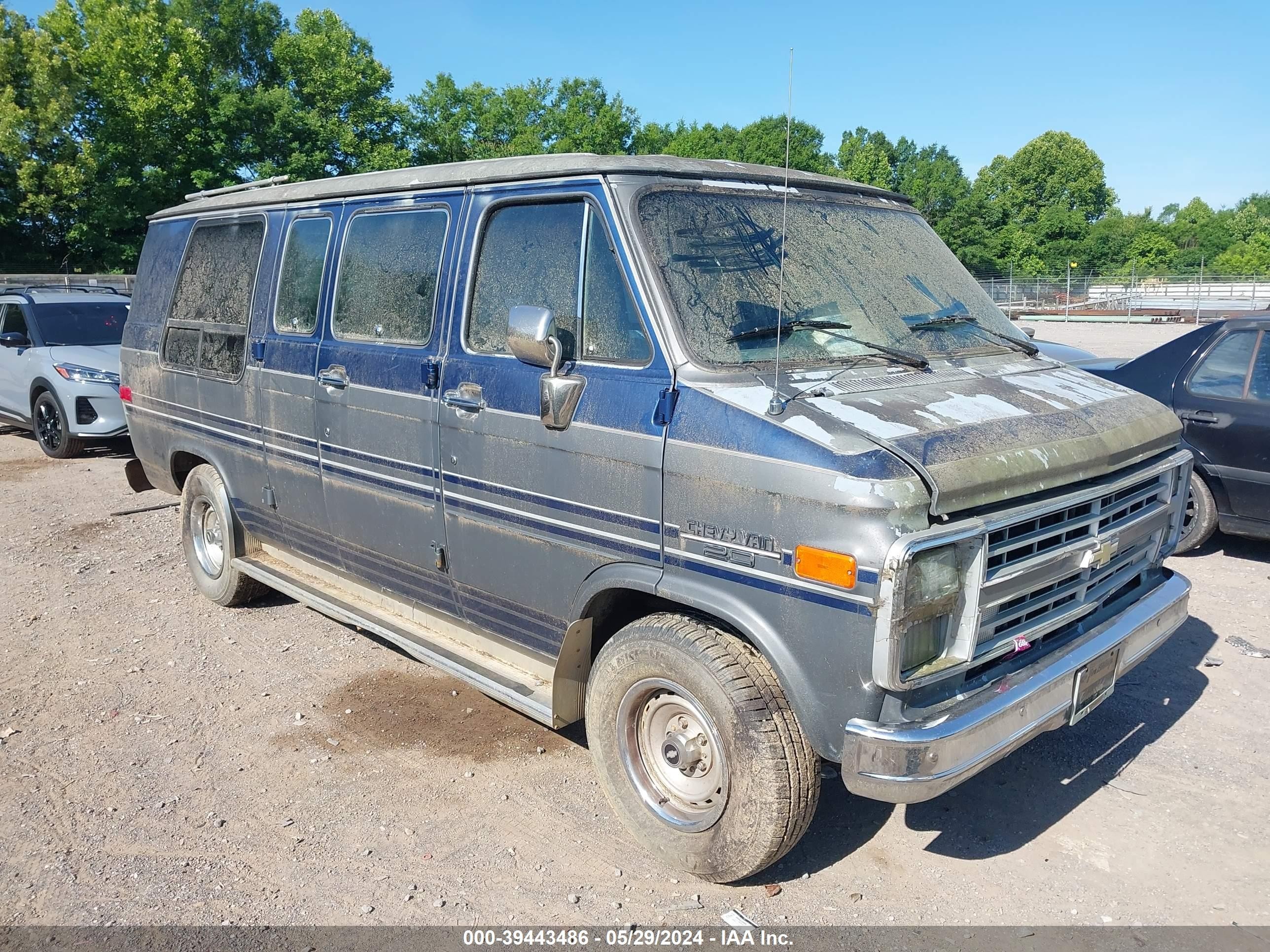 CHEVROLET VAN 1989 1gbeg25h7k7144817