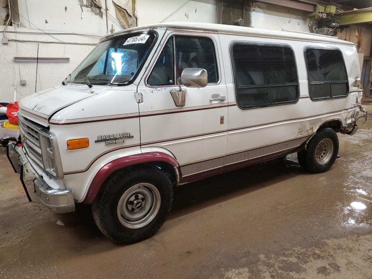 CHEVROLET VAN 1990 1gbeg25k3l7143144