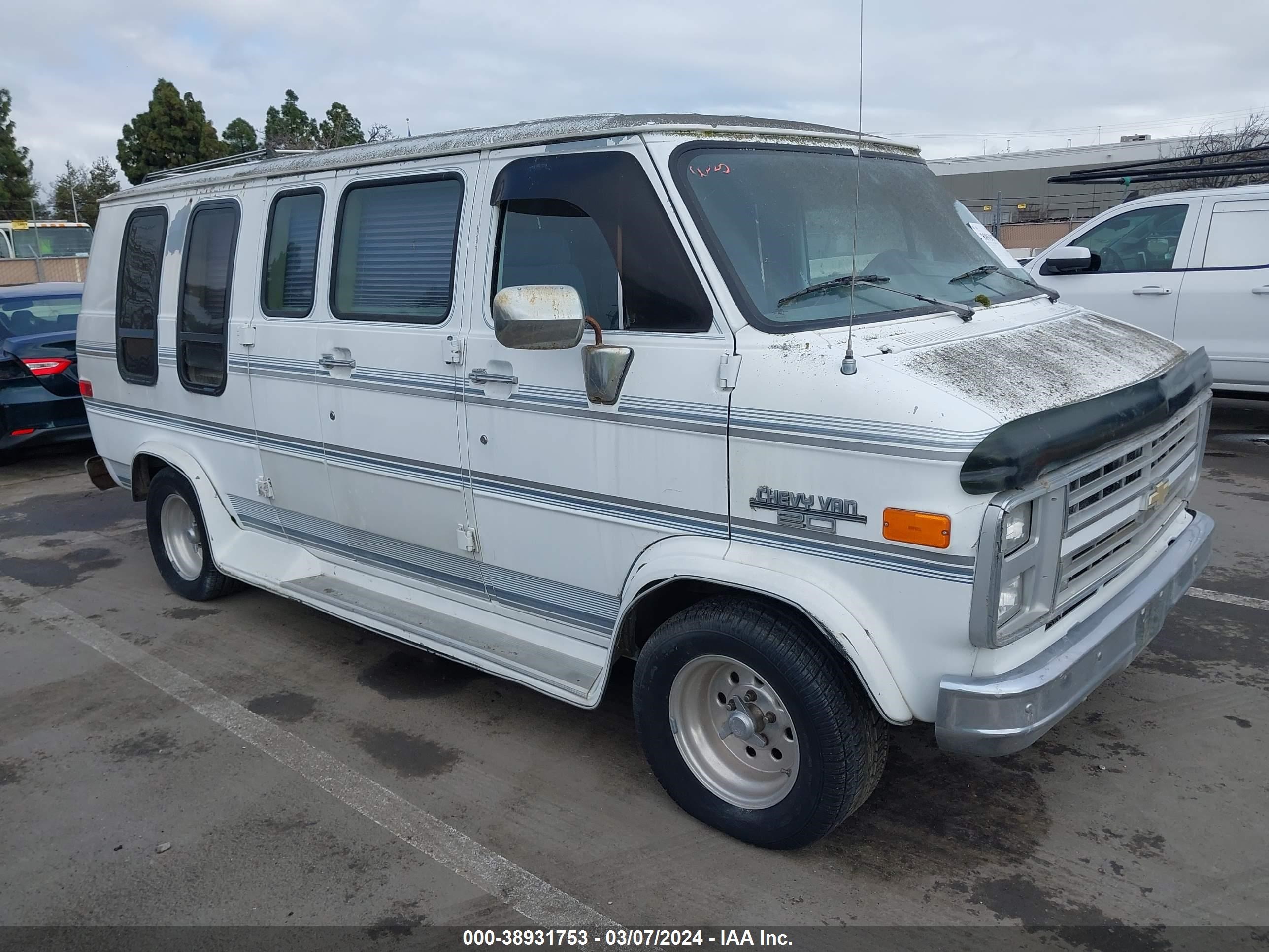 CHEVROLET VAN 1991 1gbeg25k4m7128279