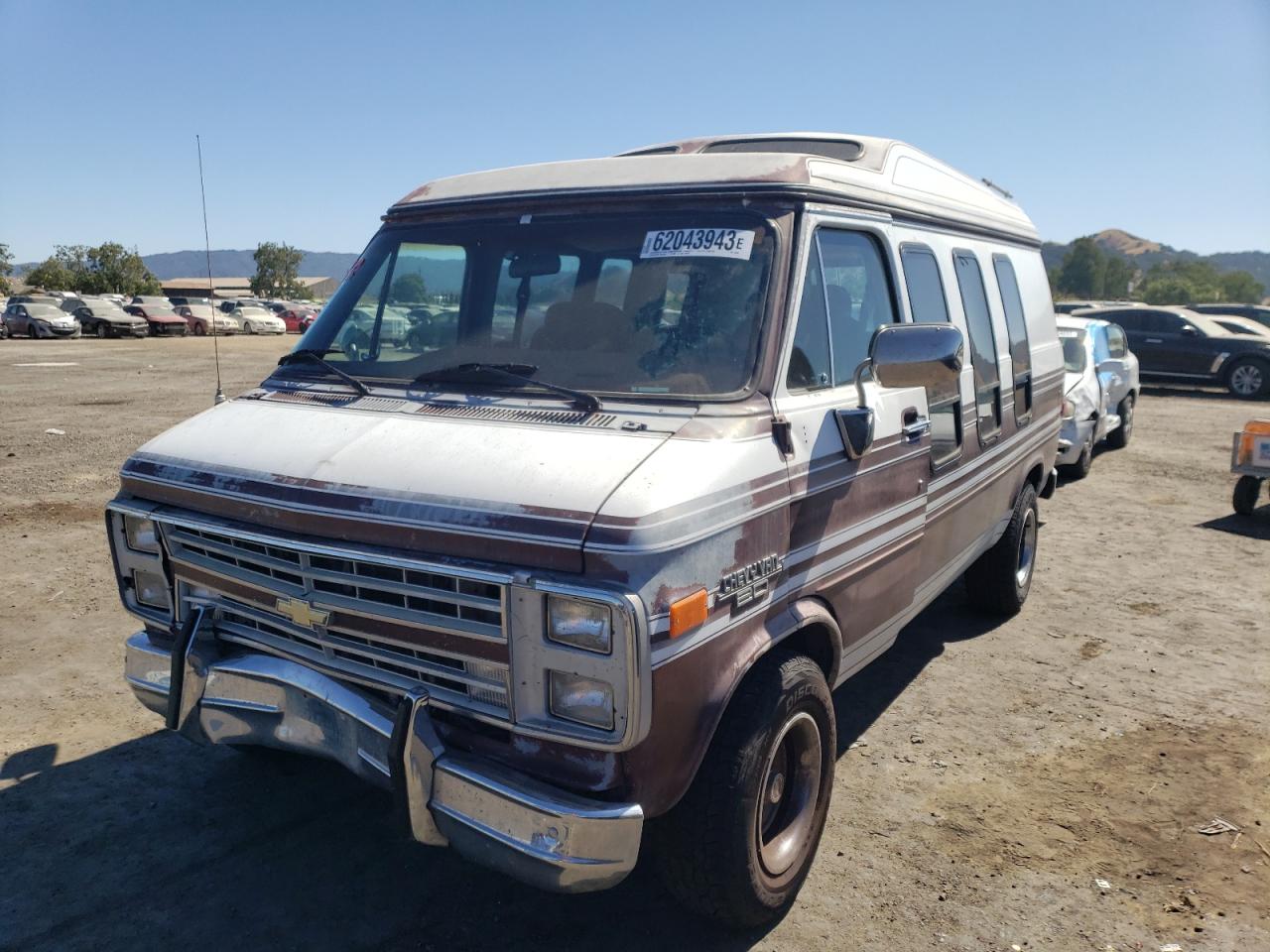 CHEVROLET VAN 1989 1gbeg25k7k7182995