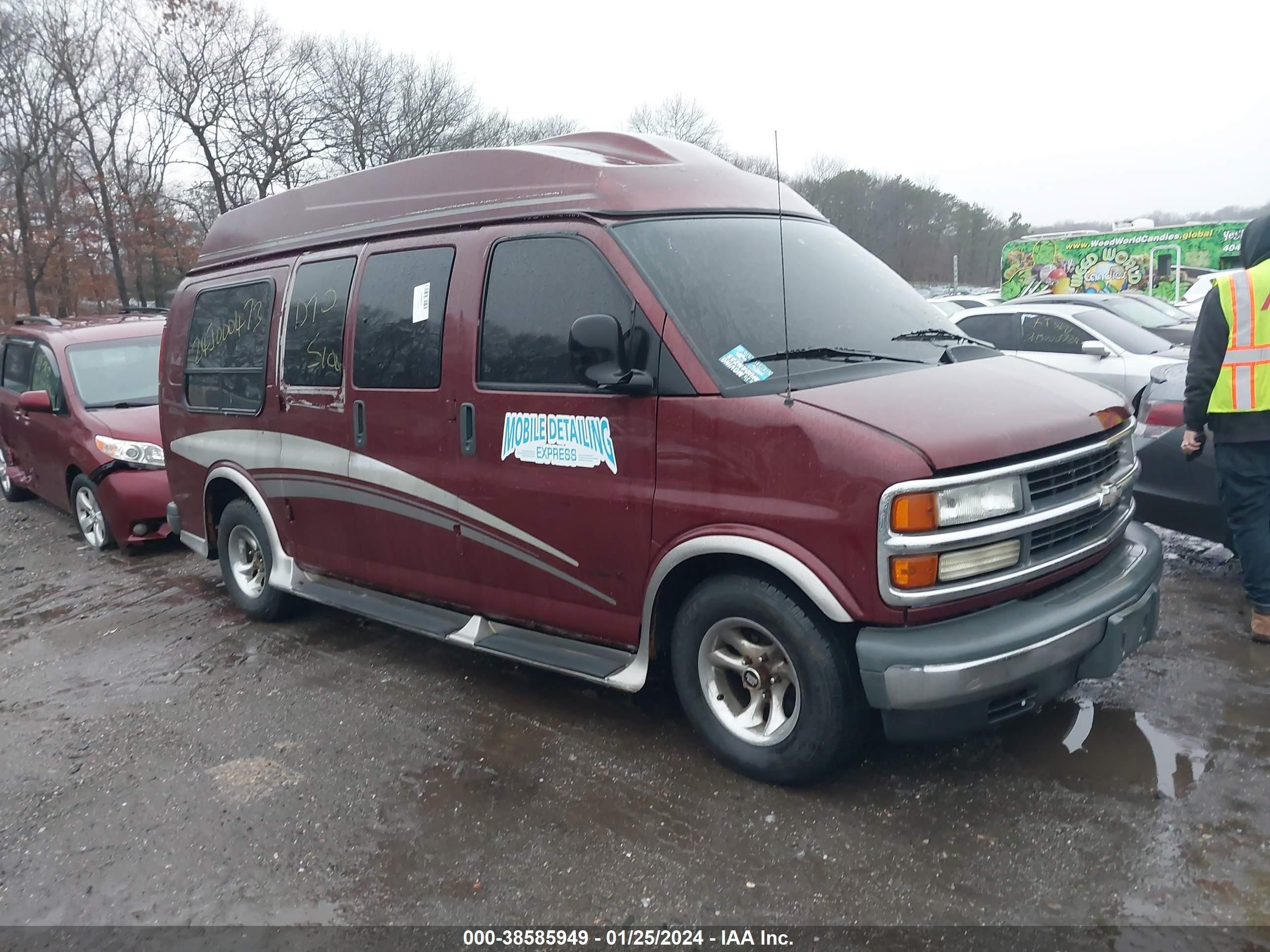 CHEVROLET EXPRESS 2002 1gbfg15w521191487