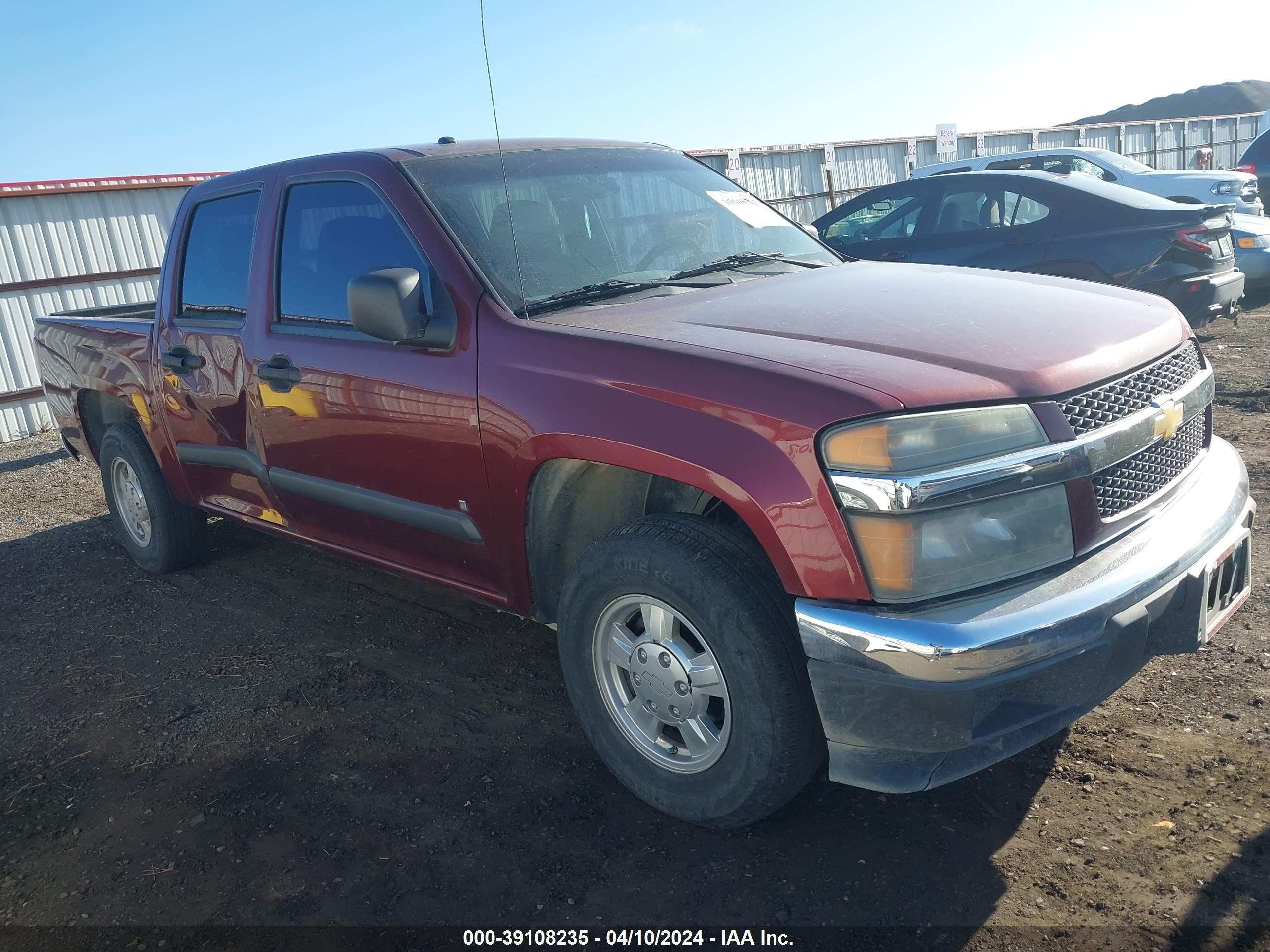 CHEVROLET COLORADO 2007 1gccs13ex78121215