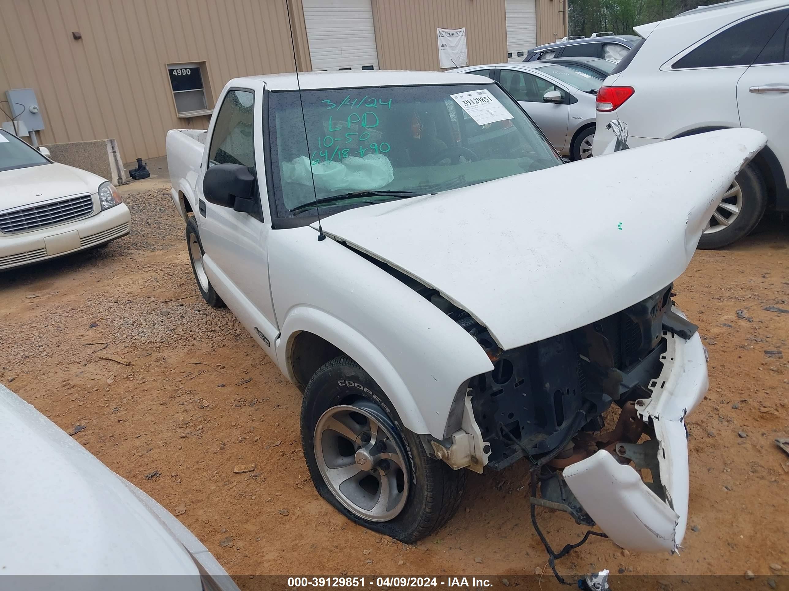 CHEVROLET S-10 PICKUP 2000 1gccs1441yk192037