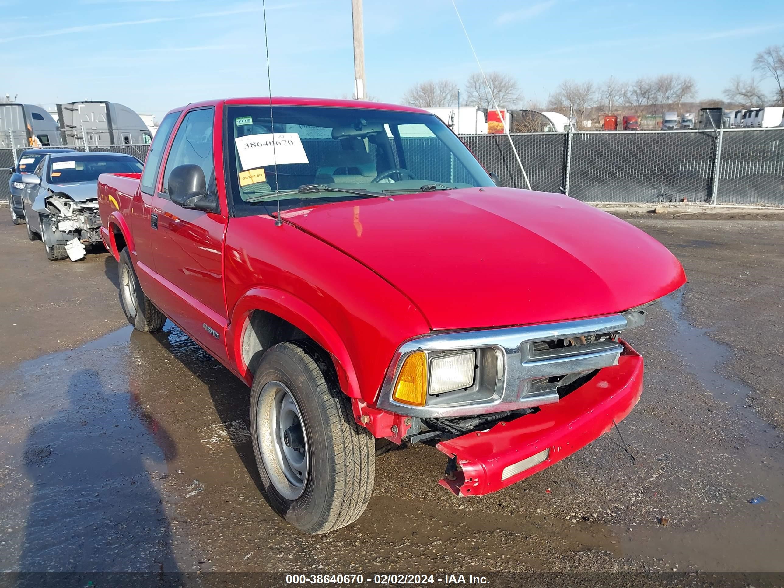 CHEVROLET S-10 PICKUP 1997 1gccs19x7v8104975