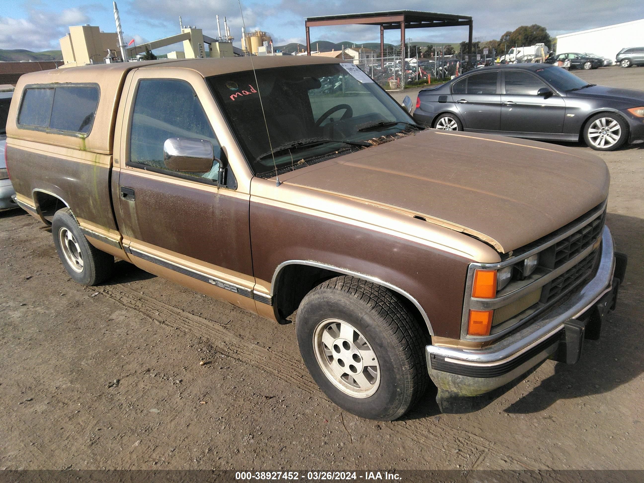 CHEVROLET NULL 1988 1gcdc14a6jz204874