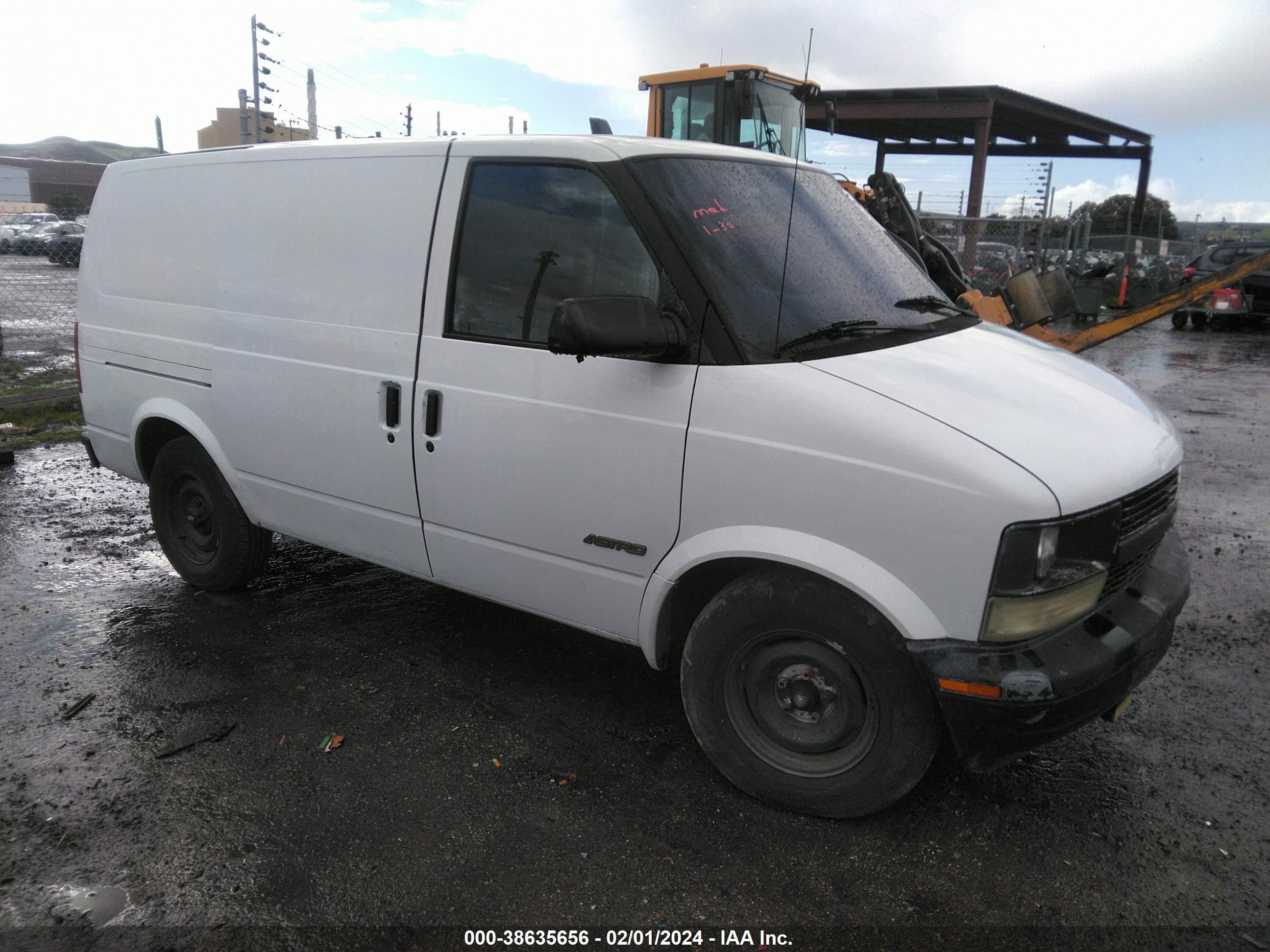 CHEVROLET ASTRO 2000 1gcdm19w8yb107638