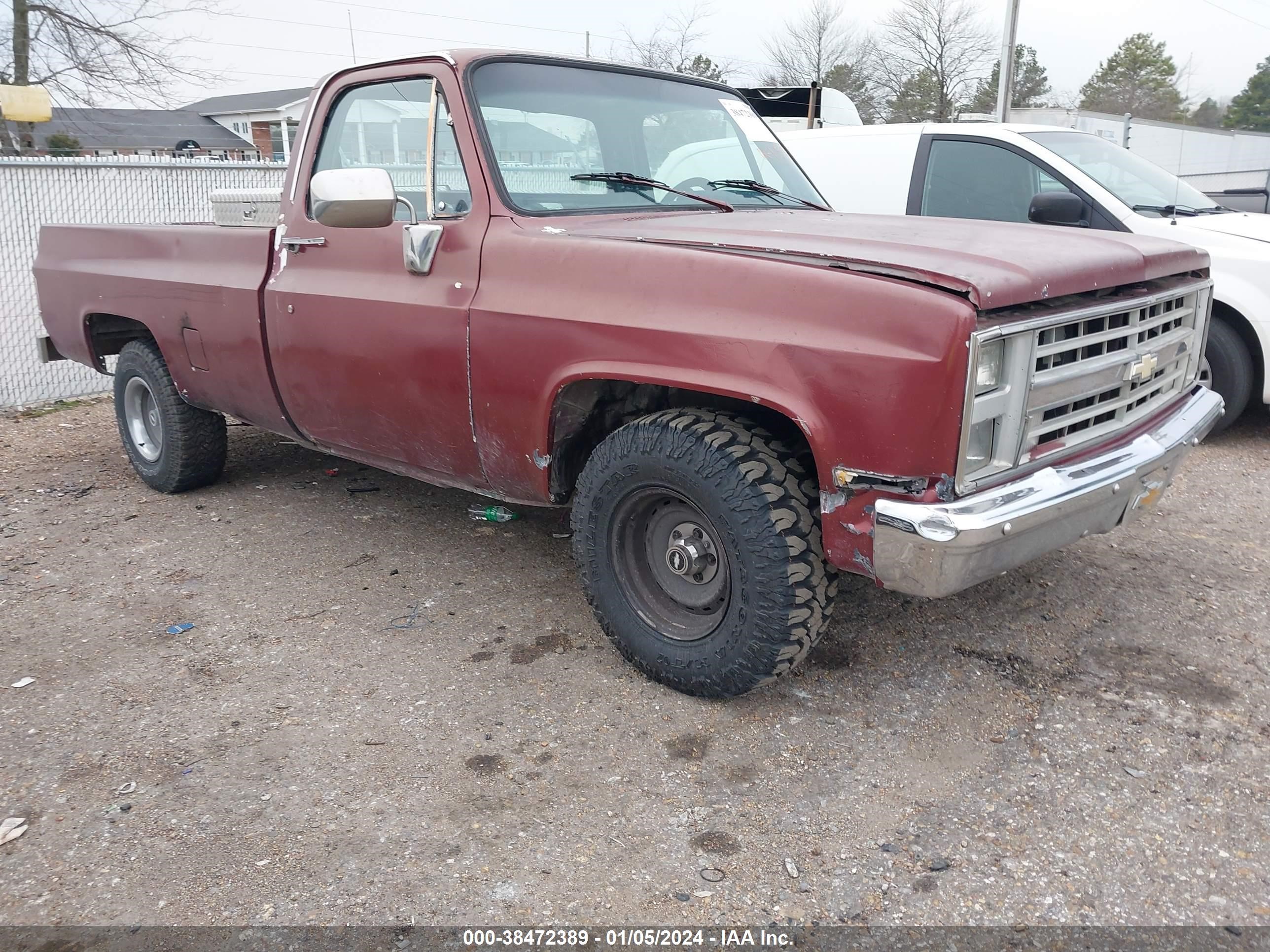 CHEVROLET R10 1987 1gcdr14h8hs103308