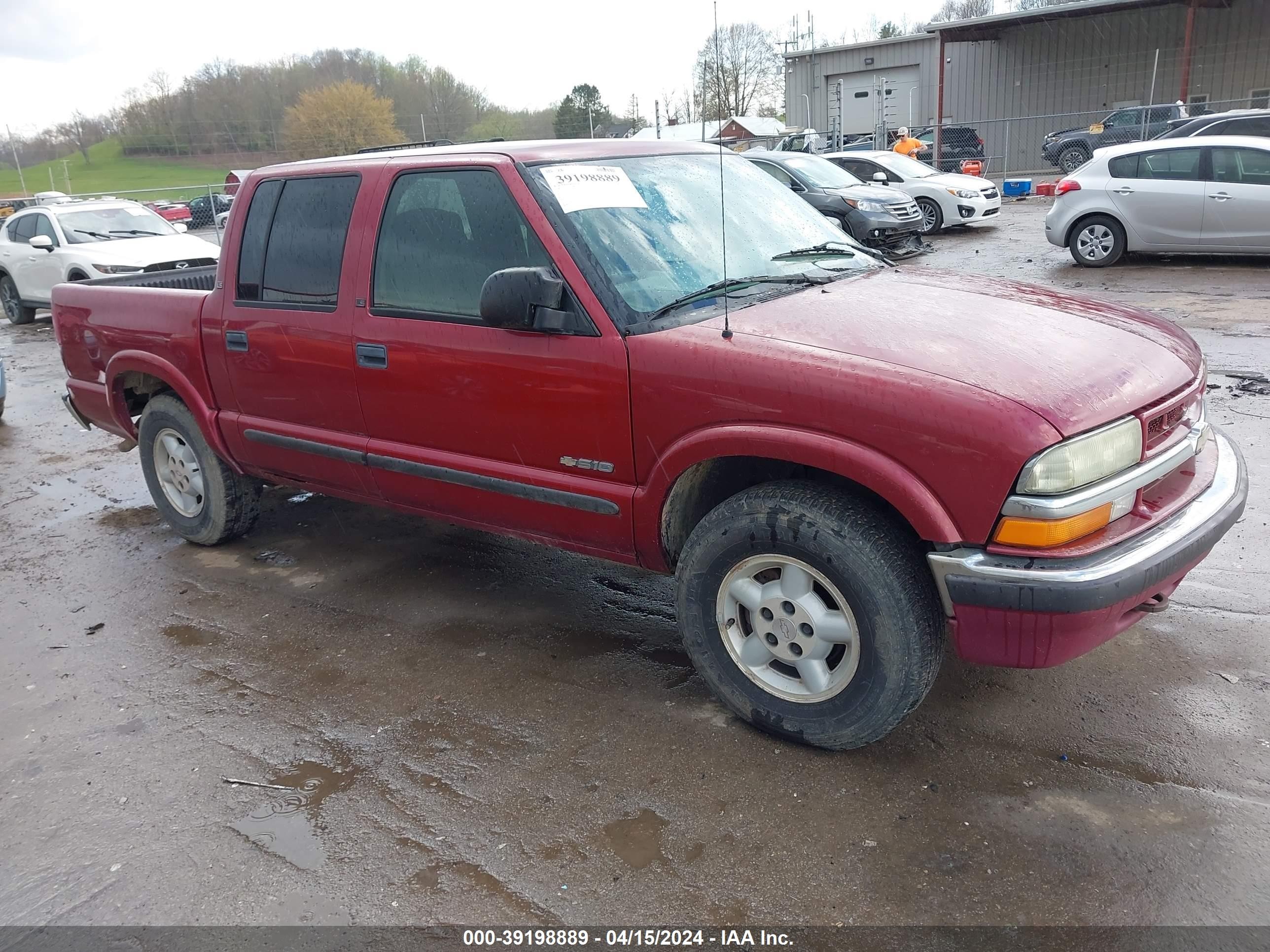 CHEVROLET S-10 PICKUP 2002 1gcdt13w62k200130