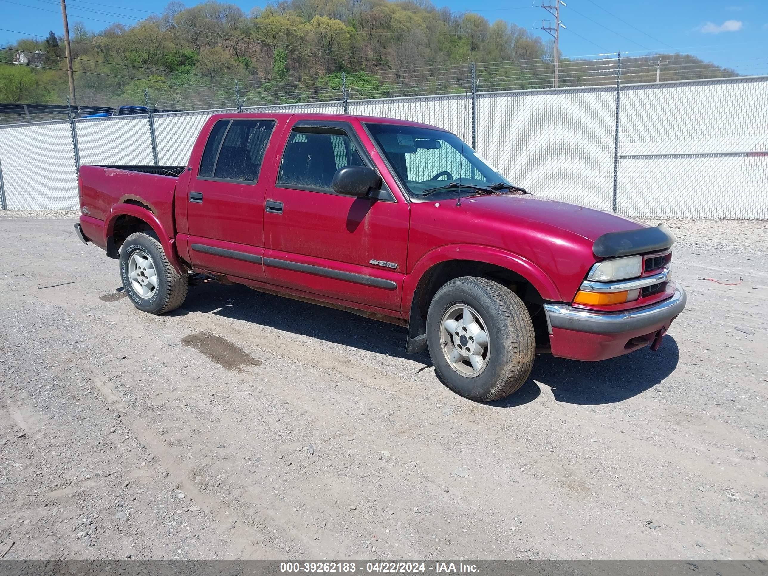 CHEVROLET S-10 PICKUP 2002 1gcdt13wx2k148002