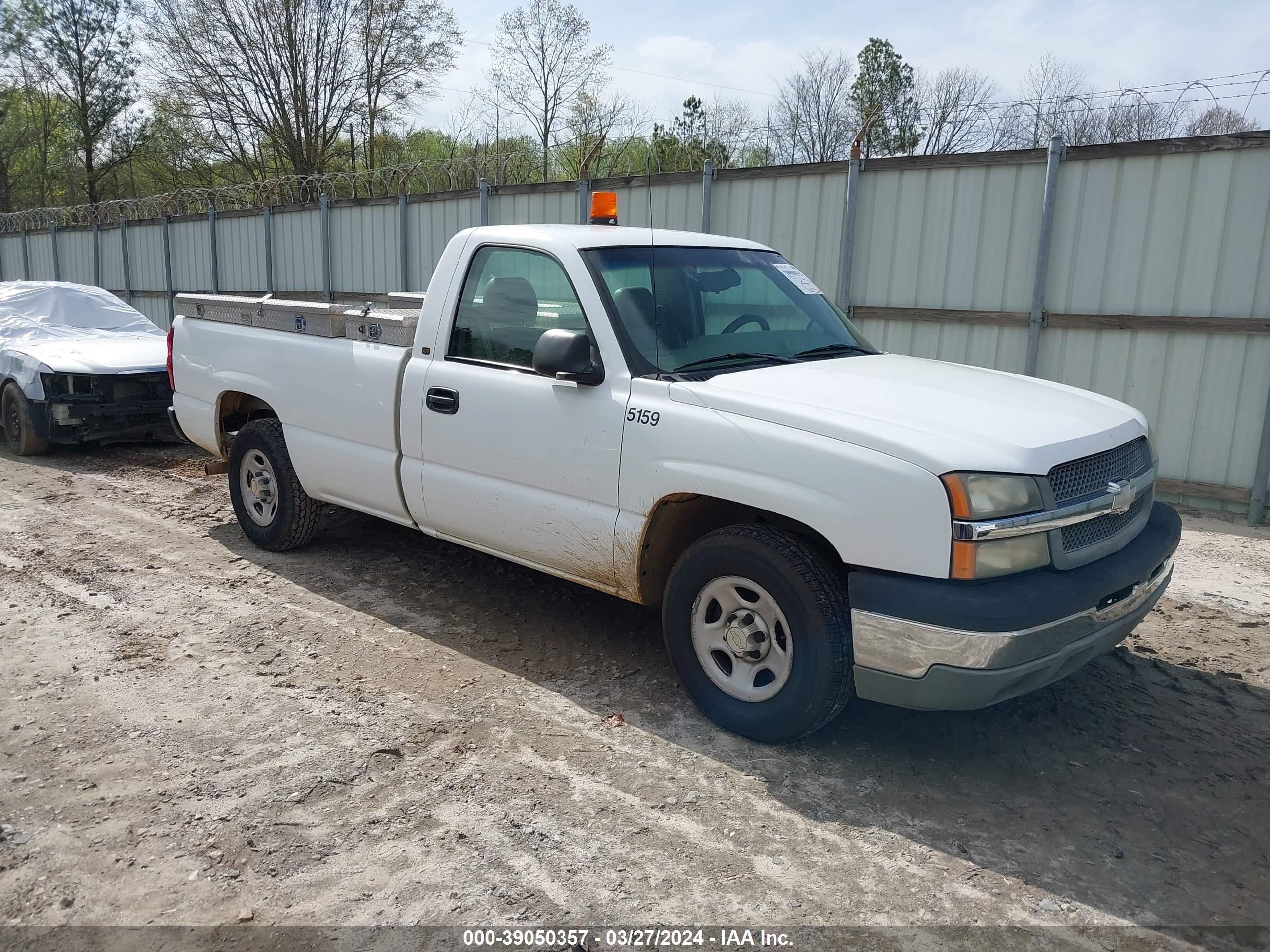 CHEVROLET SILVERADO 2003 1gcec14t43z270520