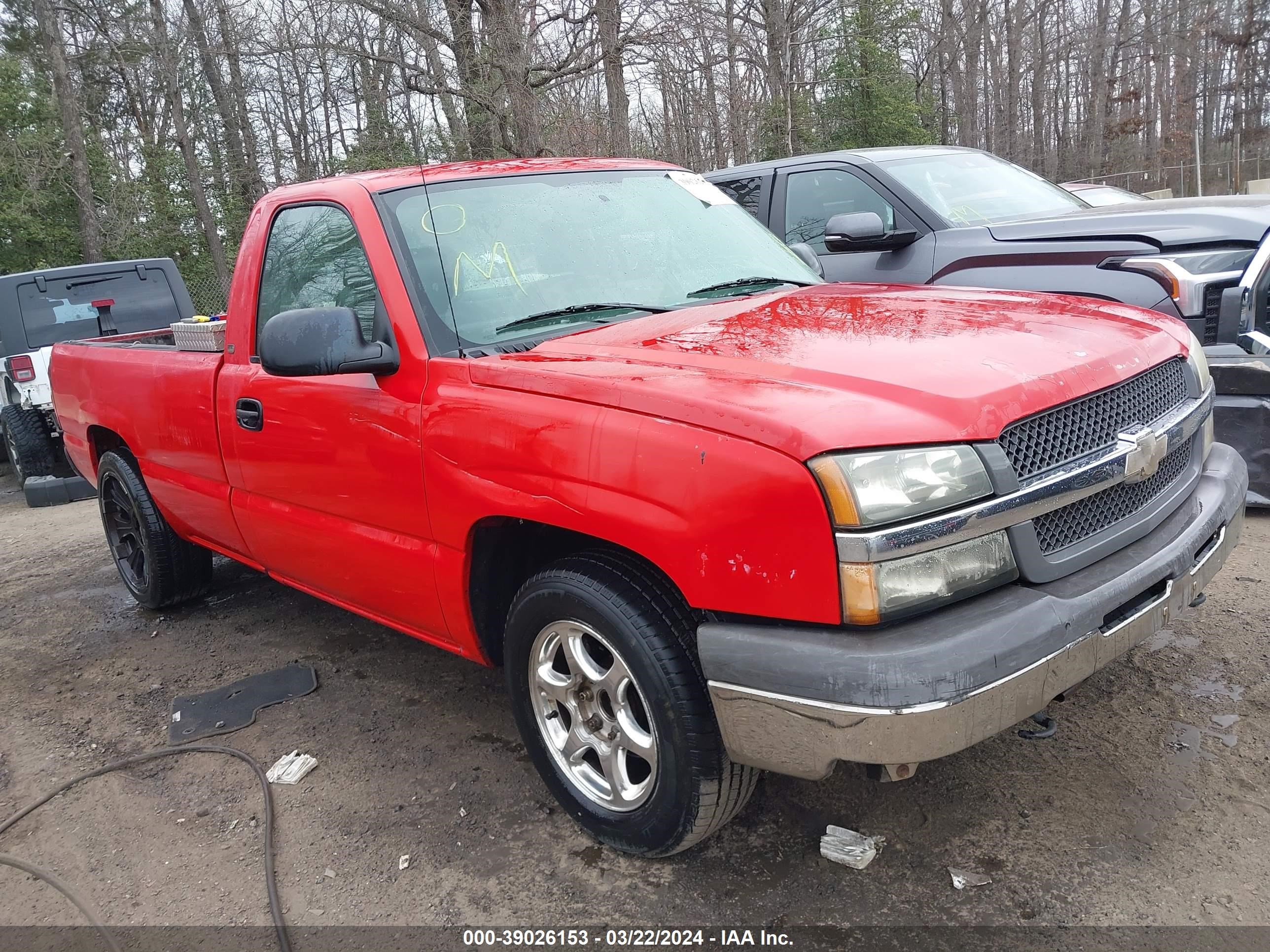 CHEVROLET SILVERADO 2004 1gcec14x34z287314