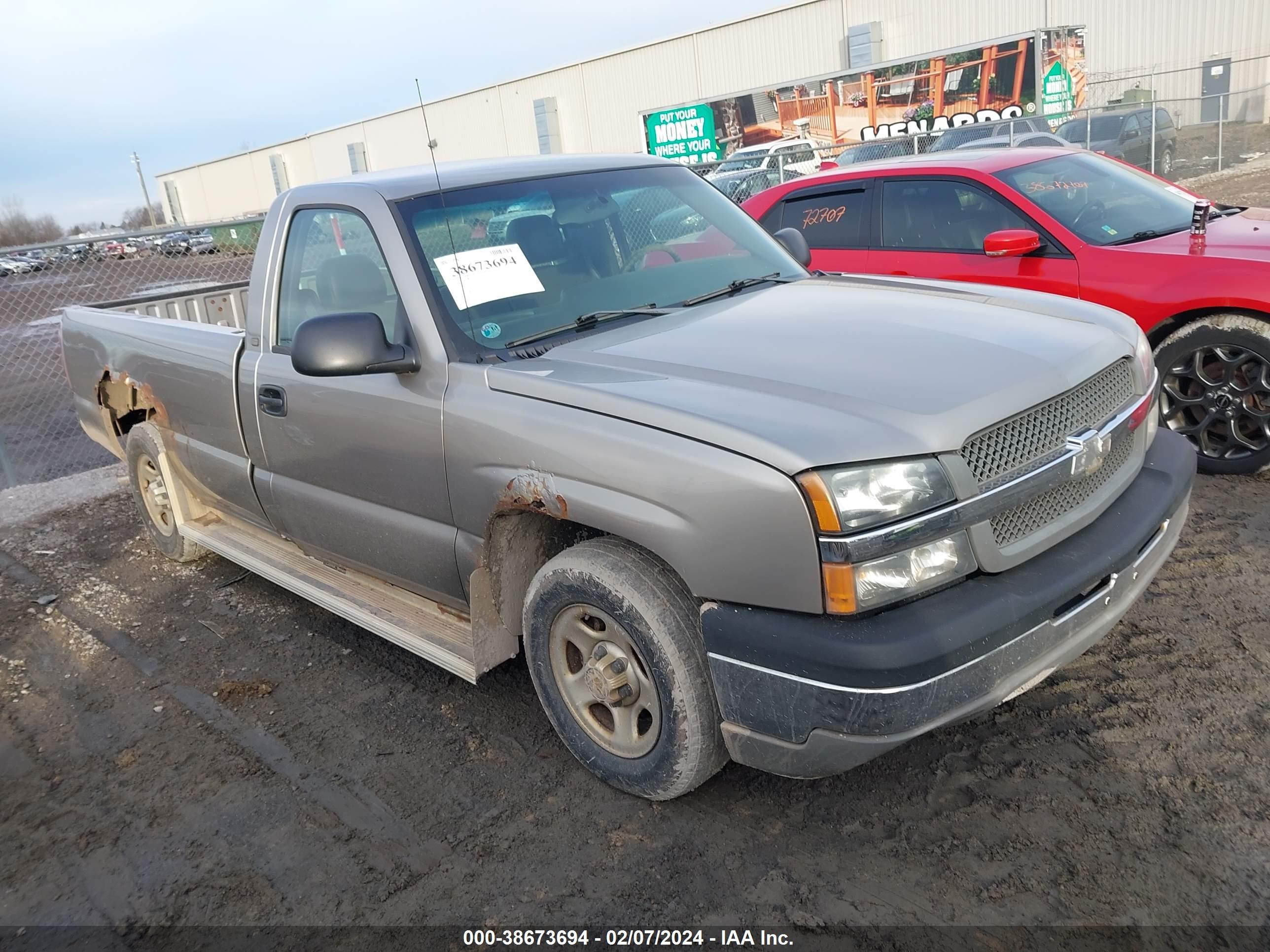 CHEVROLET SILVERADO 2003 1gcec14xx3z299099