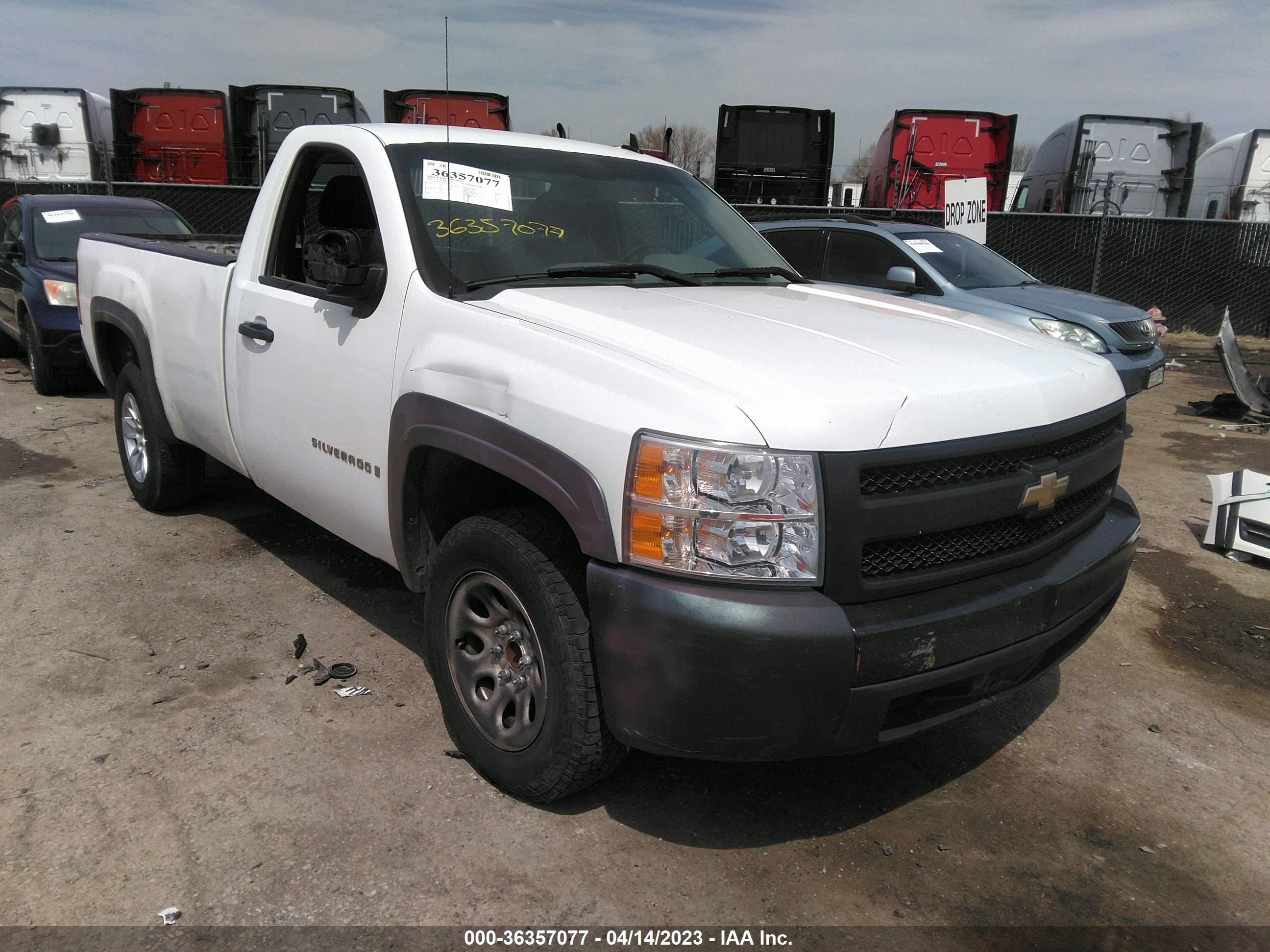 CHEVROLET SILVERADO 2008 1gcec14xx8z185627