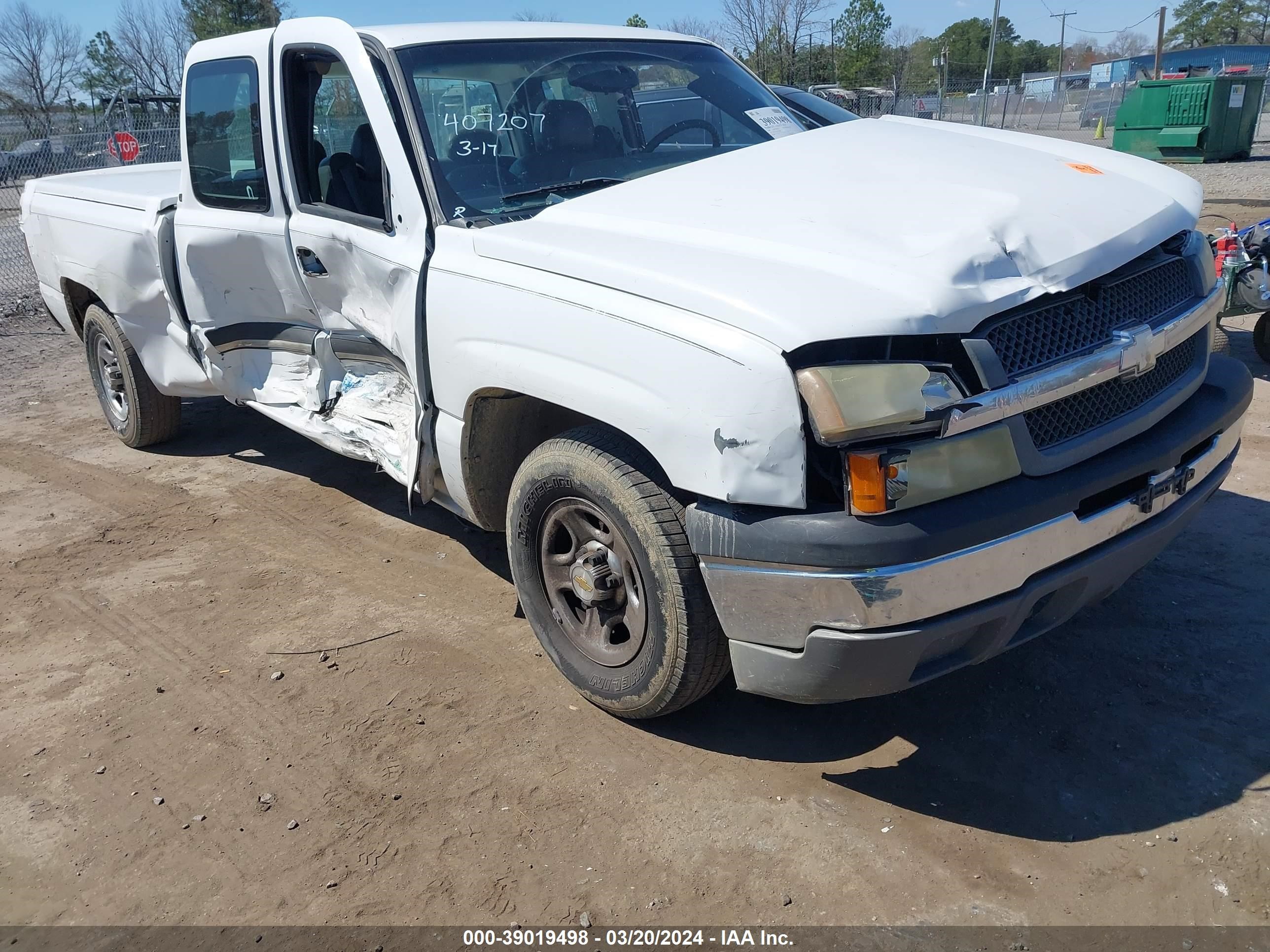 CHEVROLET SILVERADO 2004 1gcec19x64z278468