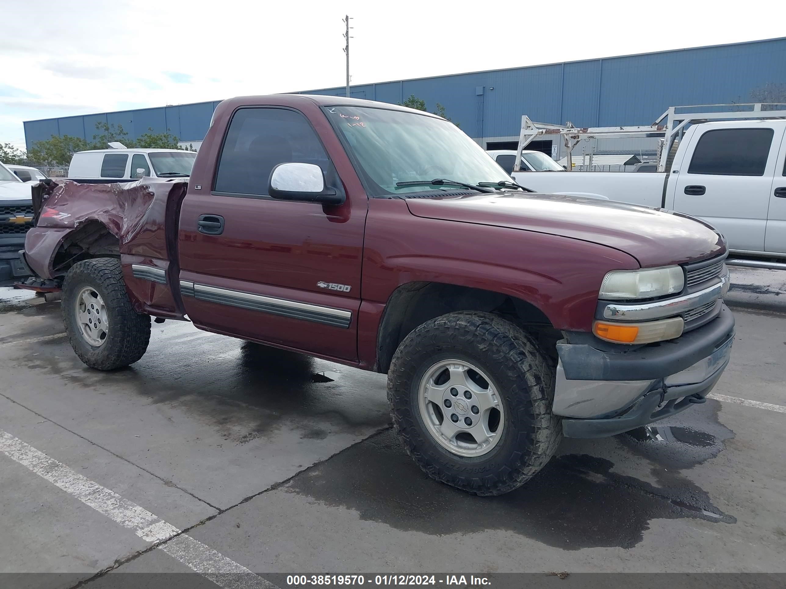 CHEVROLET SILVERADO 2000 1gcek14t1yz109472