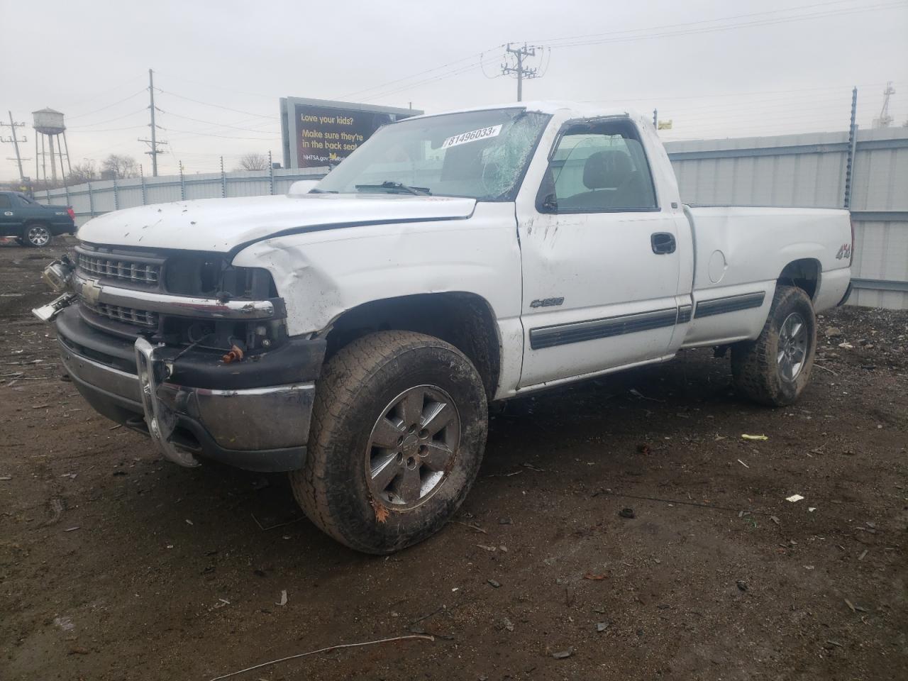 CHEVROLET SILVERADO 2000 1gcek14t6ye382656