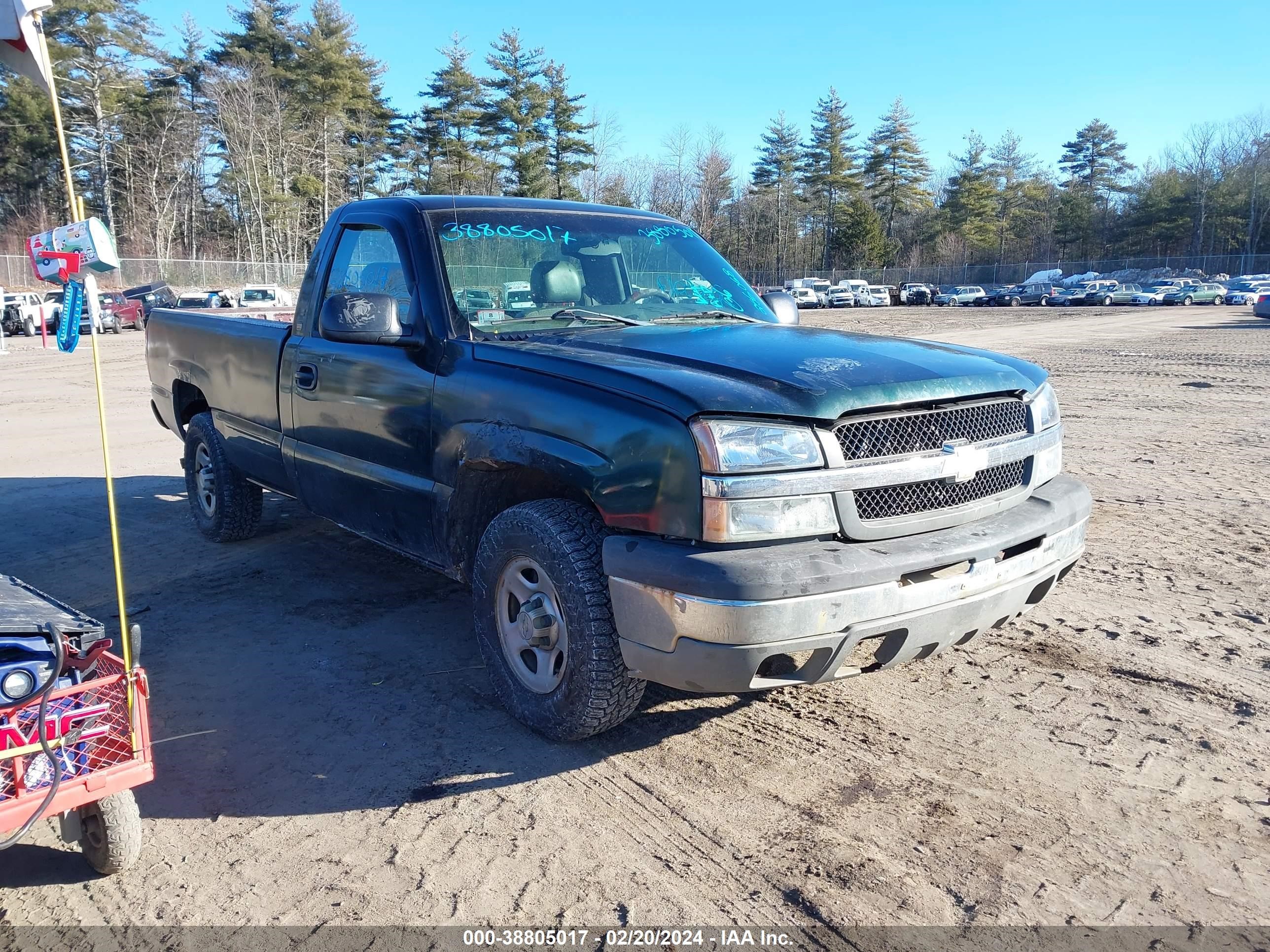 CHEVROLET SILVERADO 2003 1gcek14v03e308059