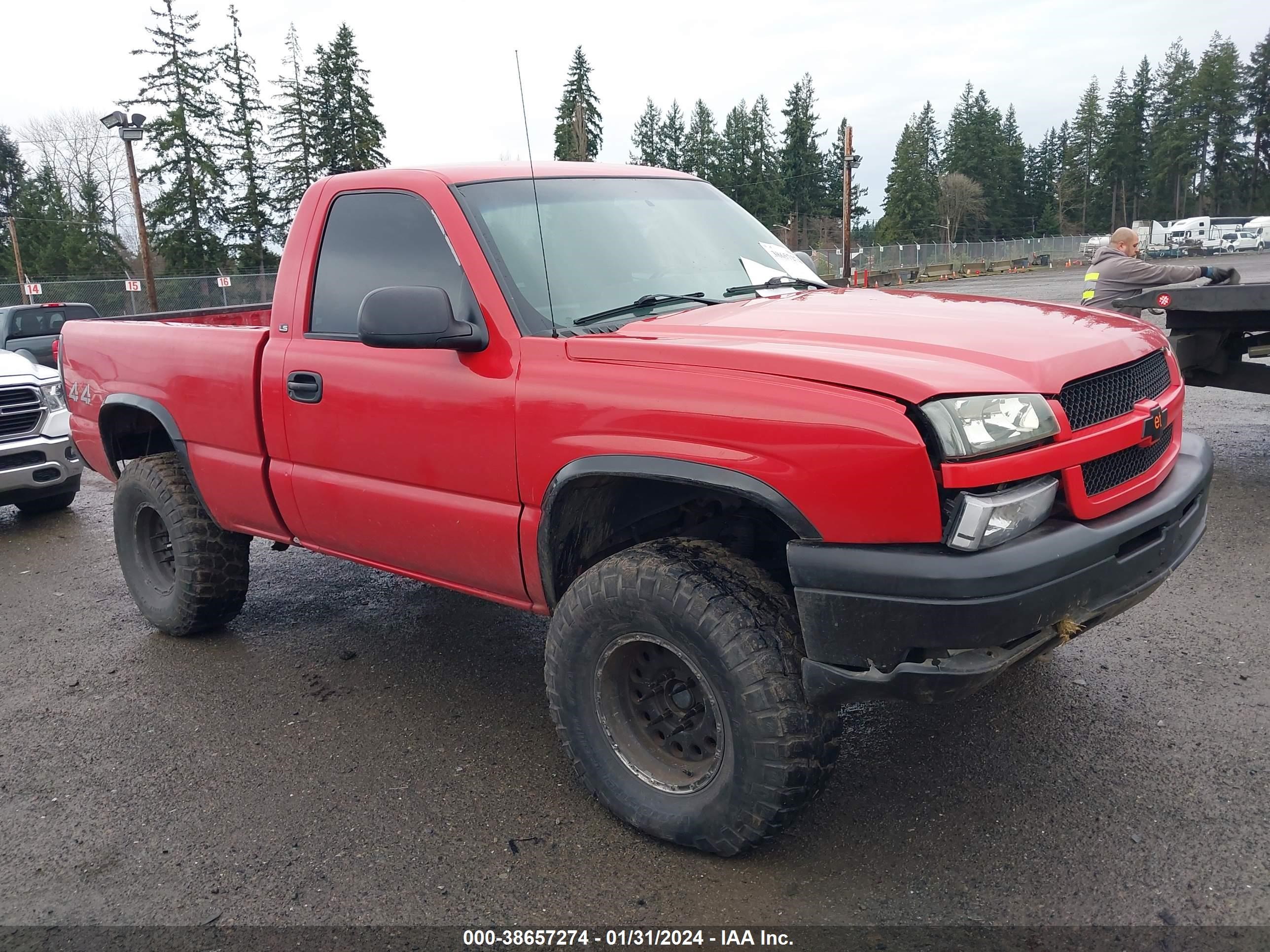 CHEVROLET SILVERADO 2003 1gcek14v23z251579