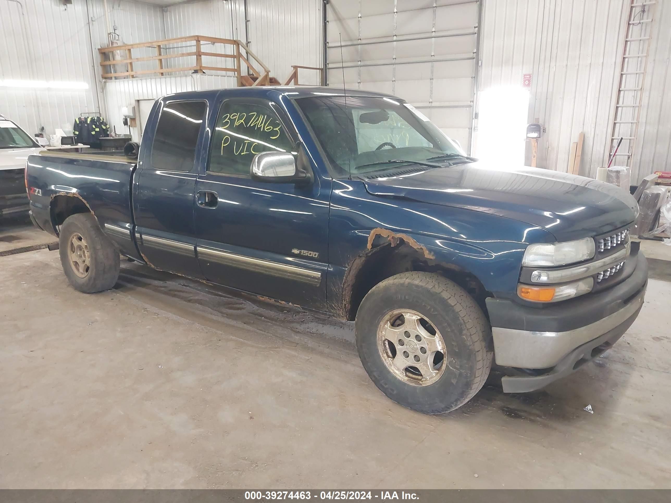 CHEVROLET SILVERADO 2002 1gcek19t02e258320