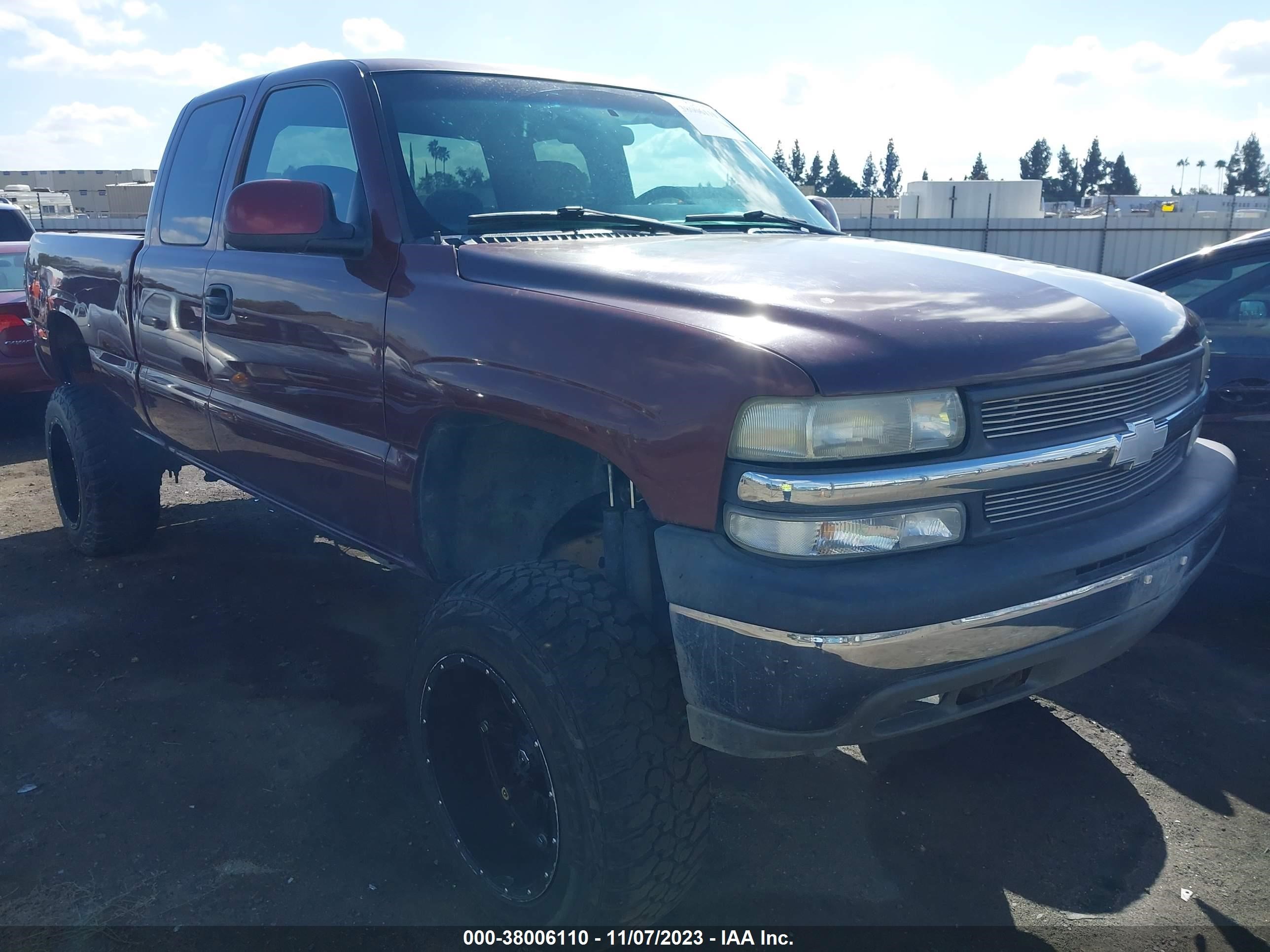 CHEVROLET SILVERADO 2001 1gcek19t11e326493