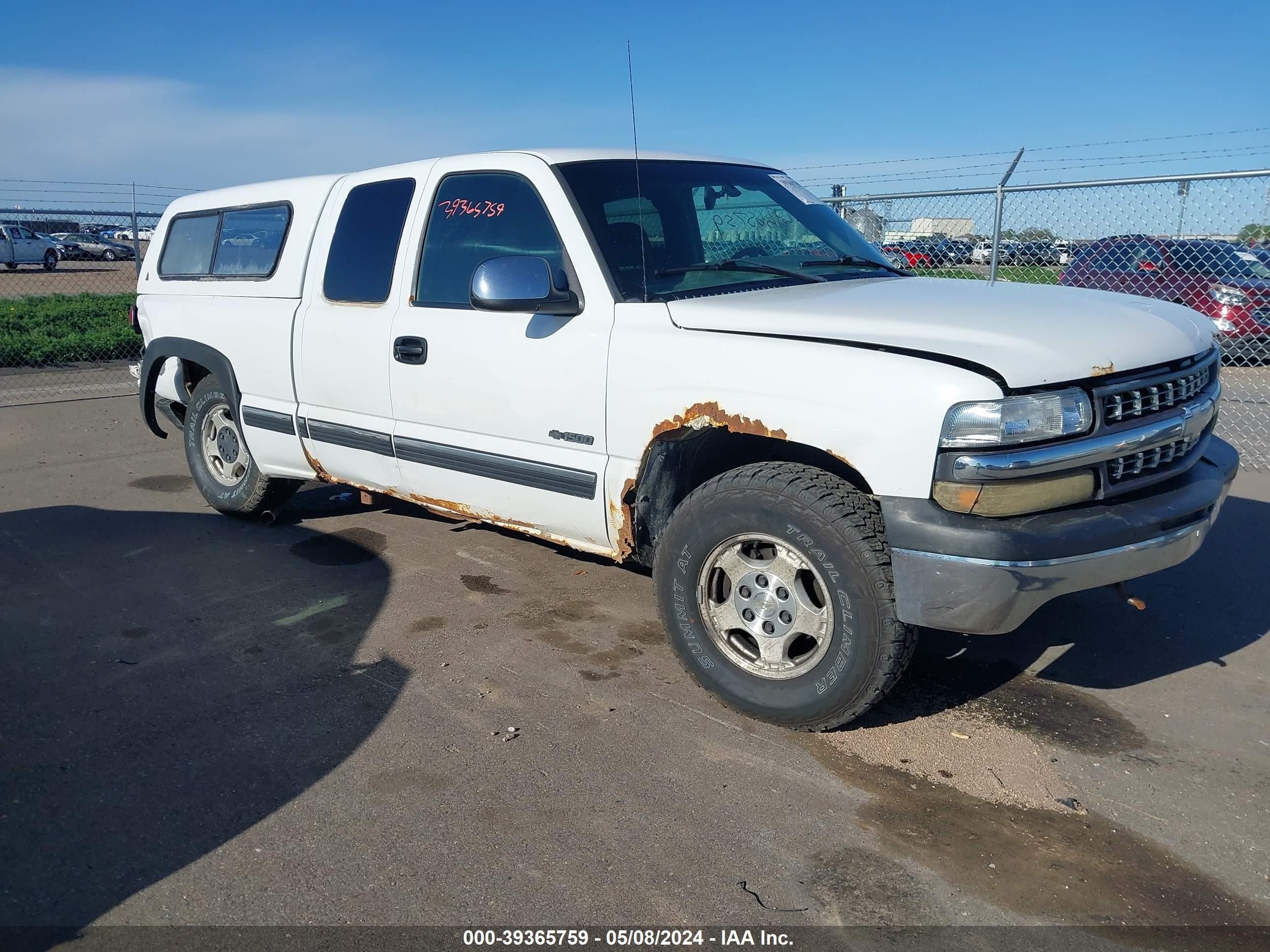 CHEVROLET SILVERADO 2002 1gcek19t22z239163