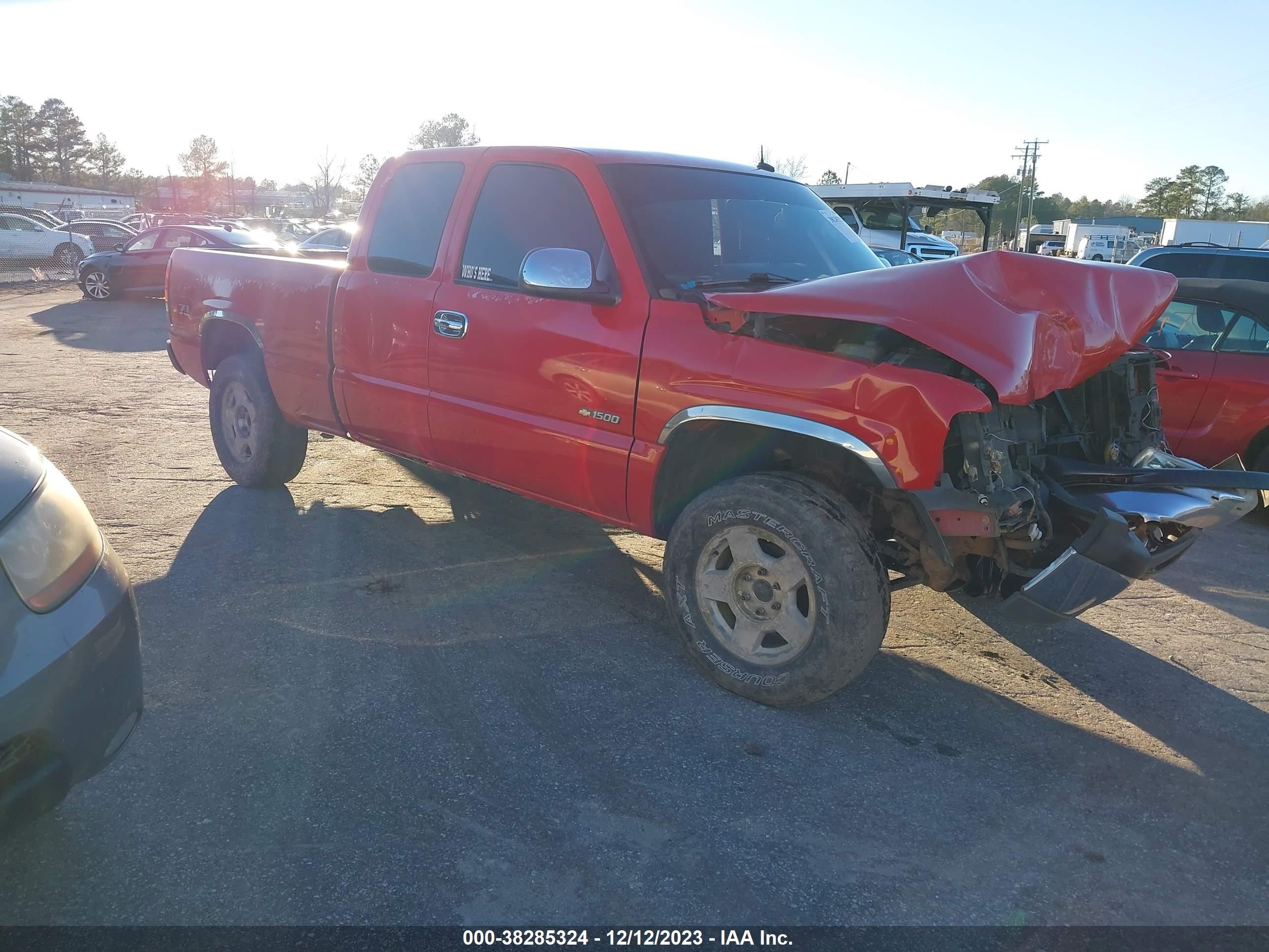 CHEVROLET SILVERADO 2002 1gcek19t32e303038