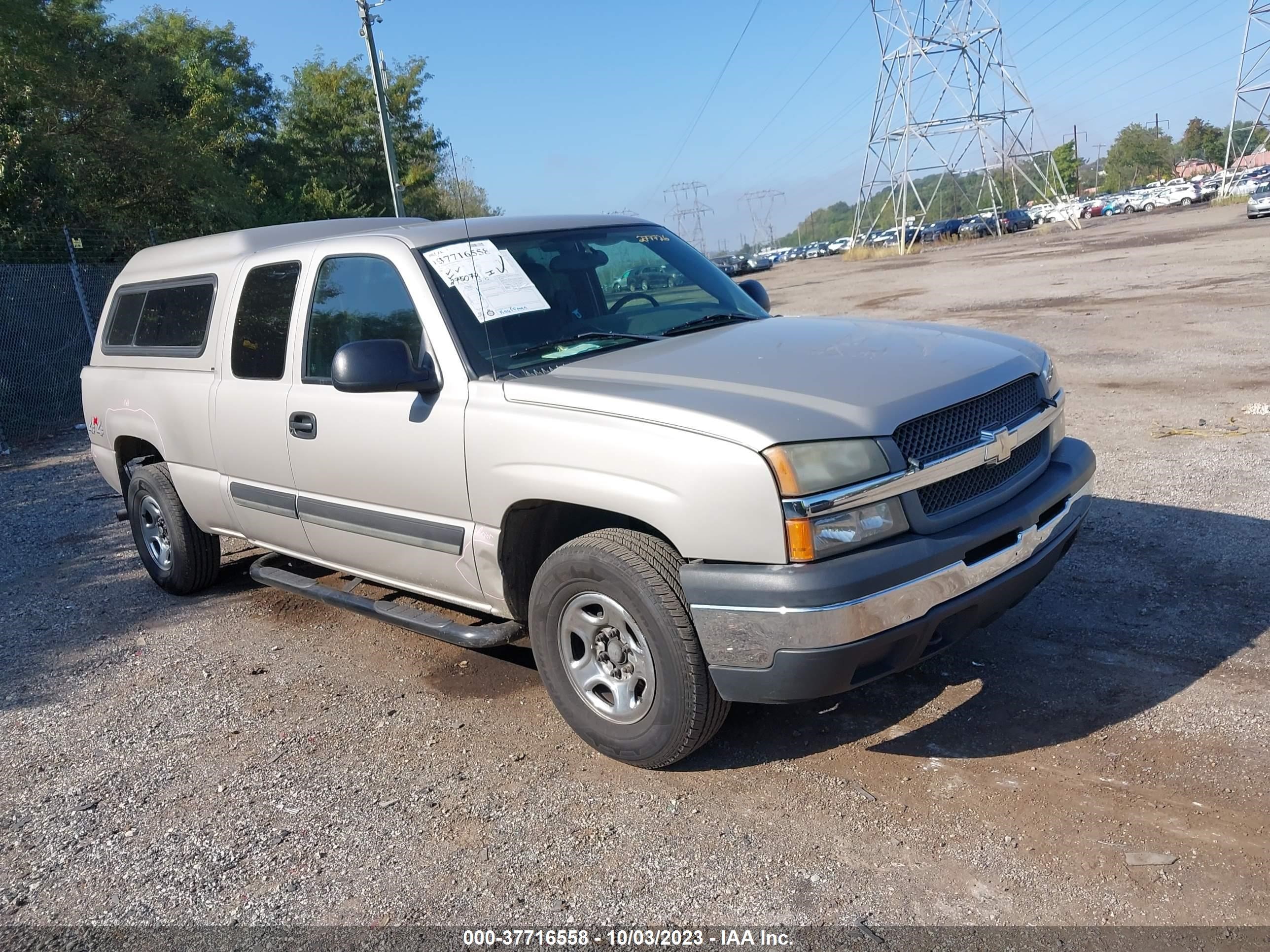 CHEVROLET SILVERADO 2004 1gcek19t54e277268