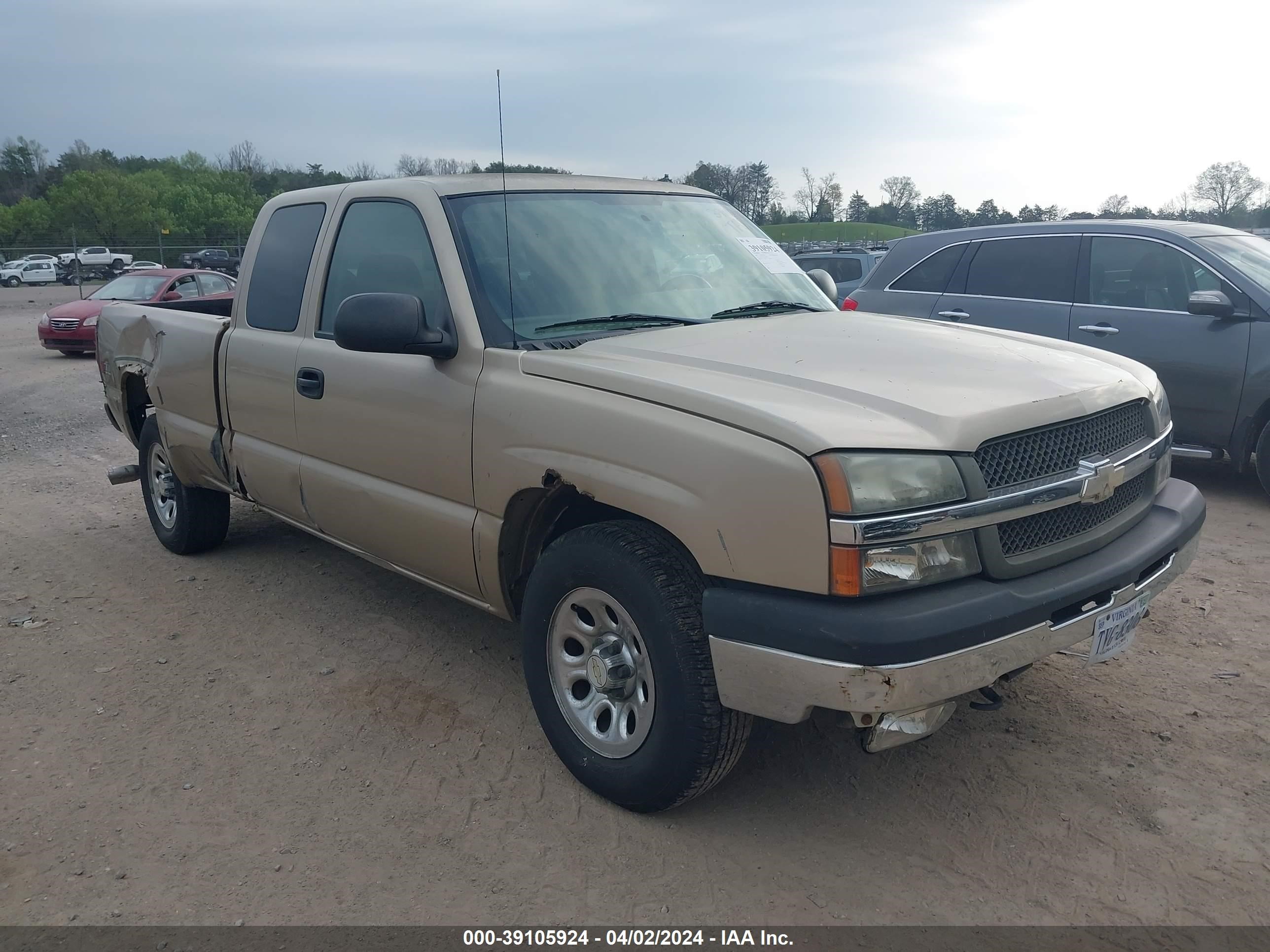 CHEVROLET SILVERADO 2004 1gcek19t54e312486