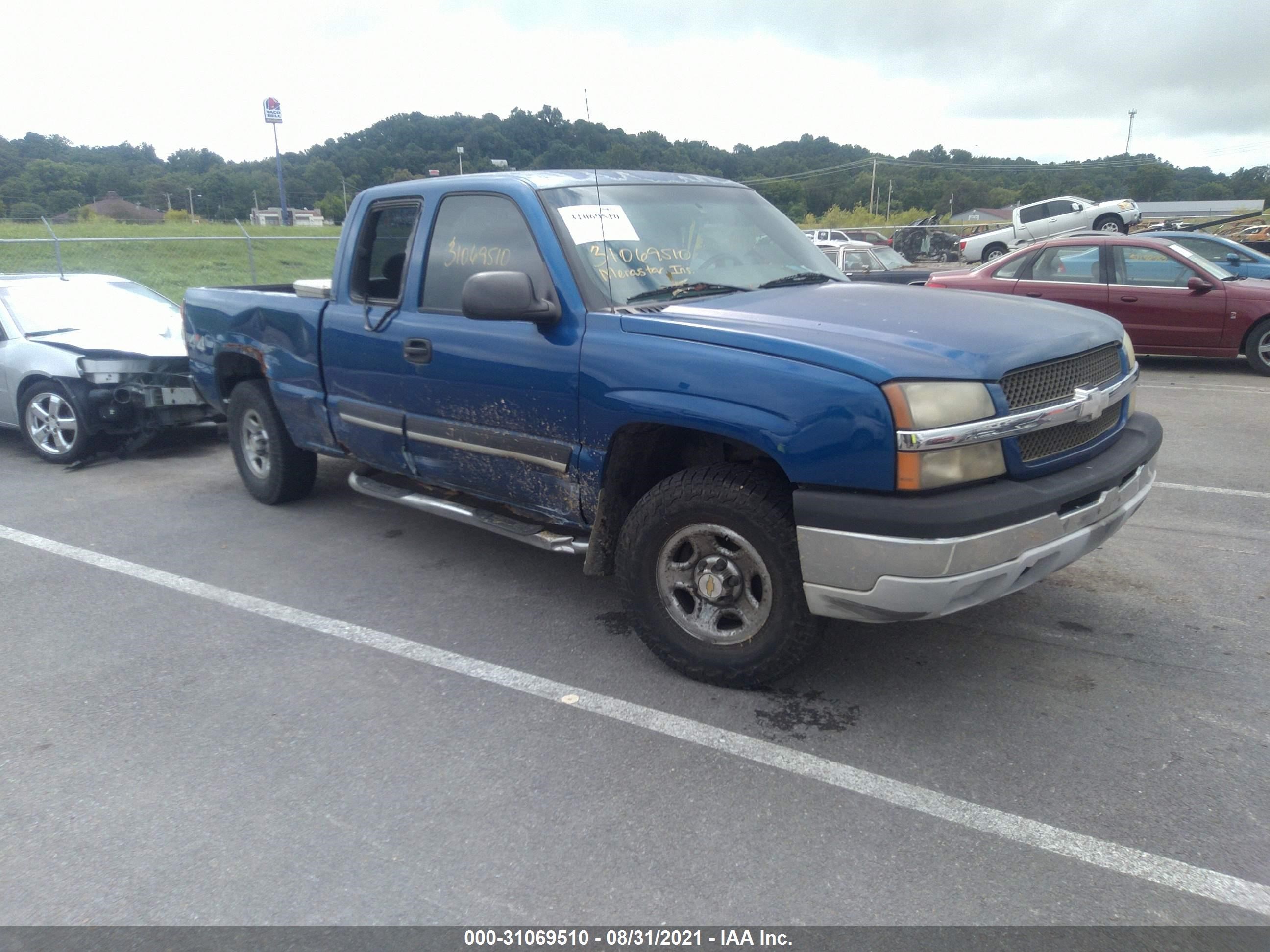 CHEVROLET SILVERADO 2004 1gcek19t84z125039