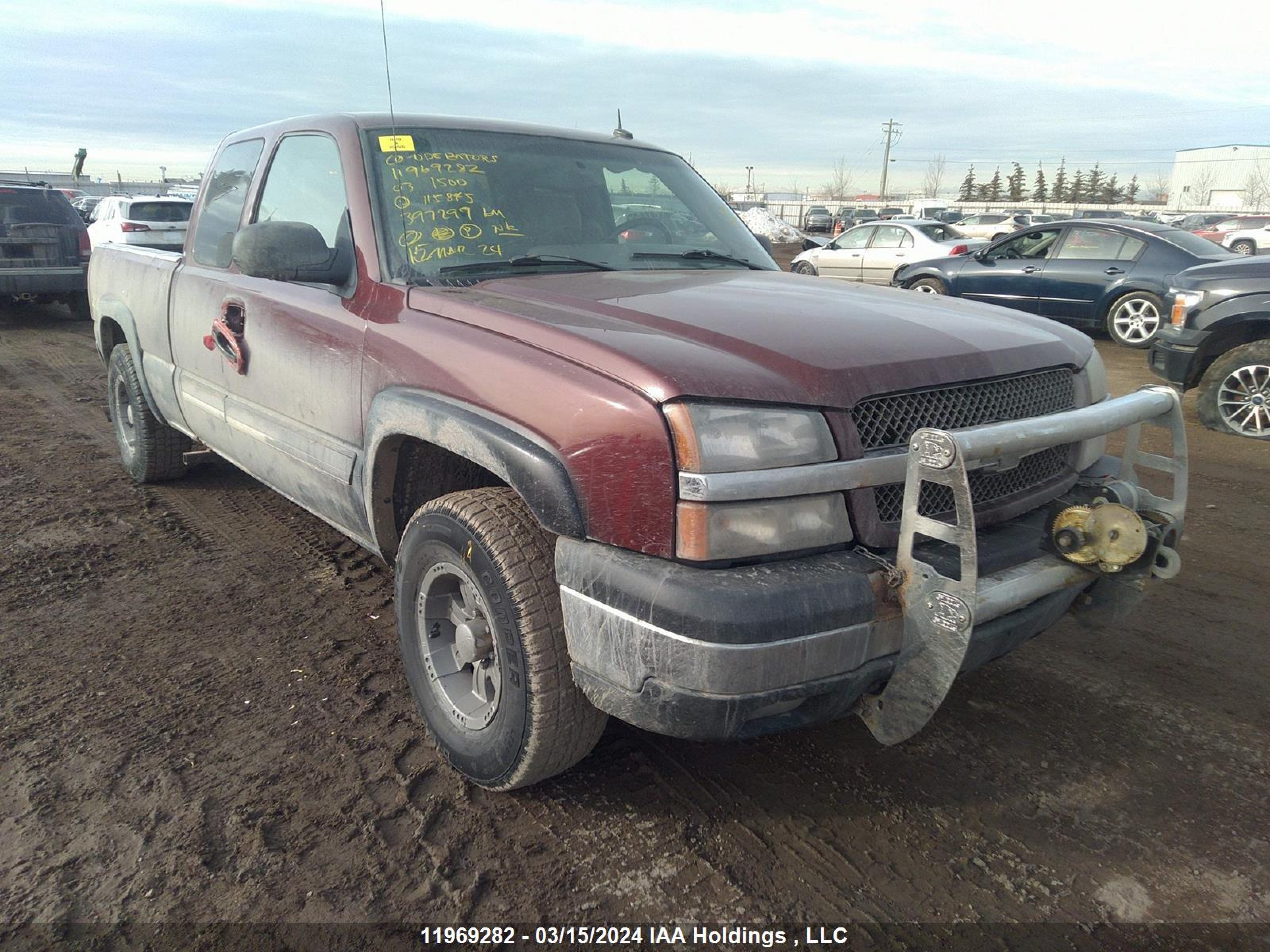 CHEVROLET SILVERADO 2003 1gcek19t93z115845