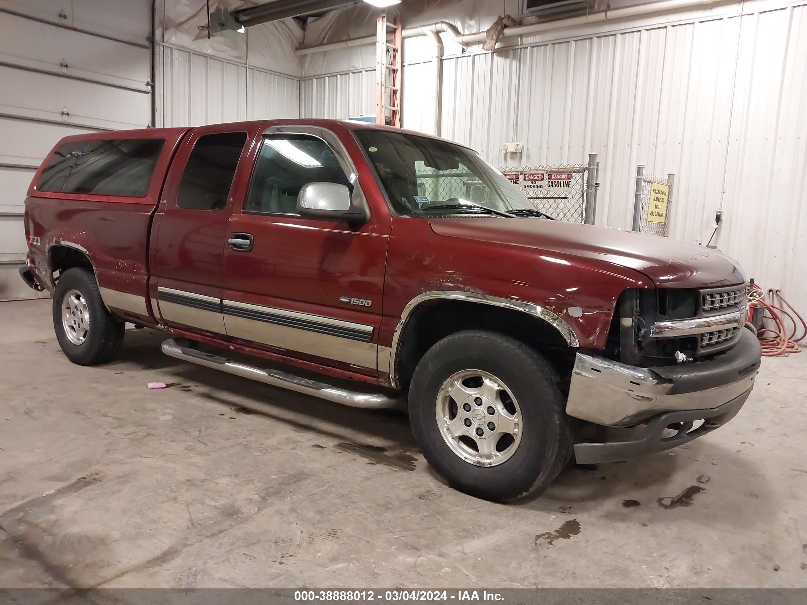 CHEVROLET SILVERADO 2001 1gcek19tx1e220639