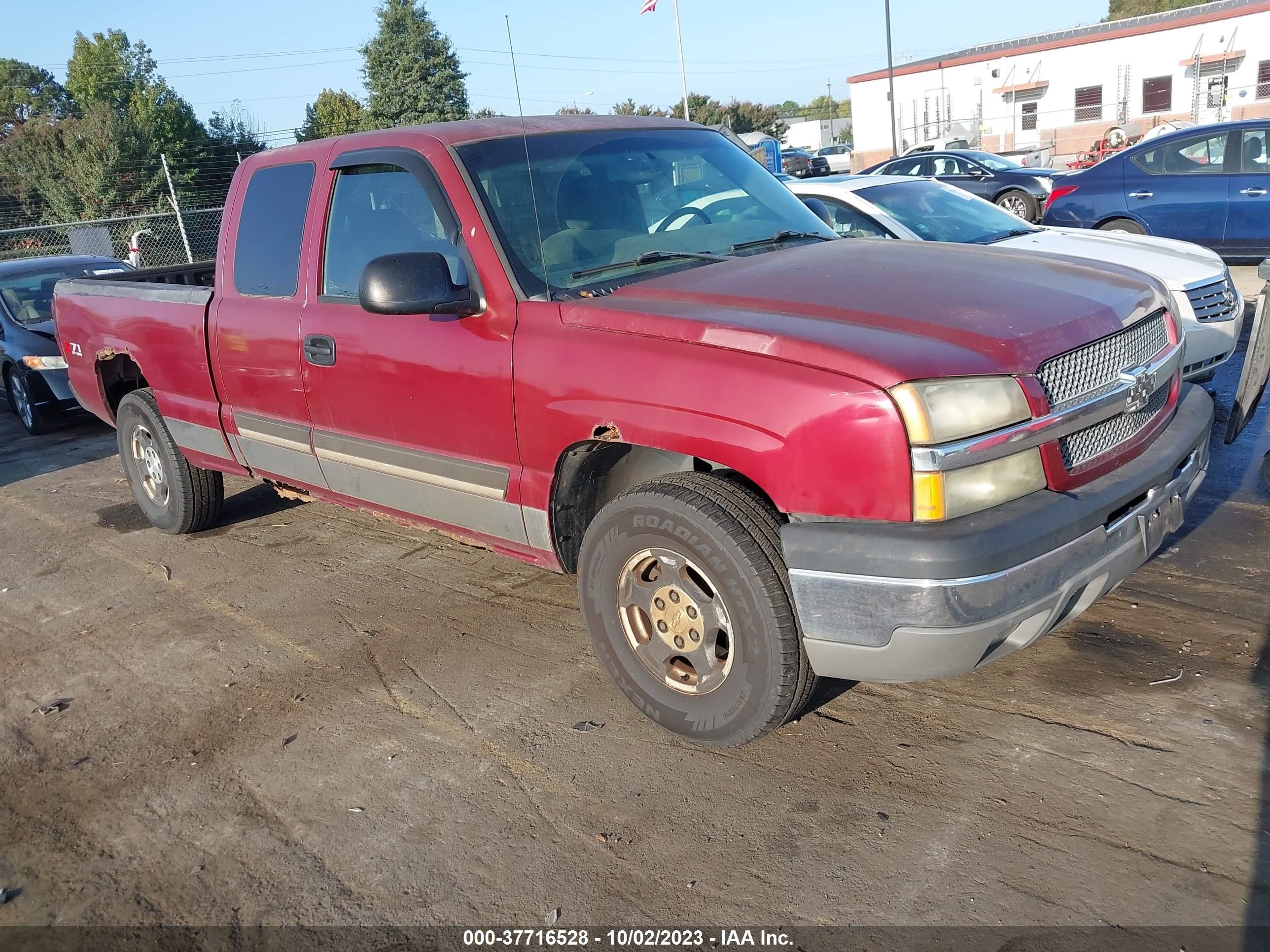 CHEVROLET SILVERADO 2004 1gcek19tx4e210746