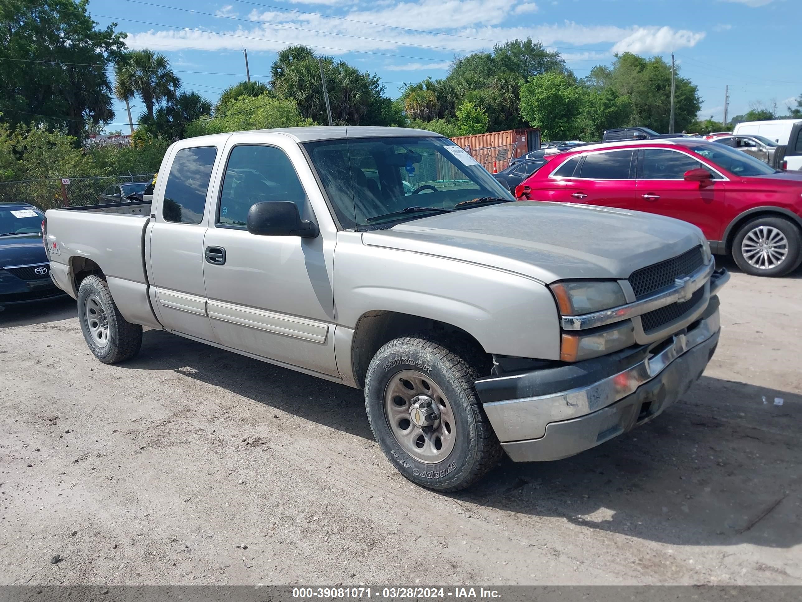 CHEVROLET SILVERADO 2005 1gcek19v75e248454