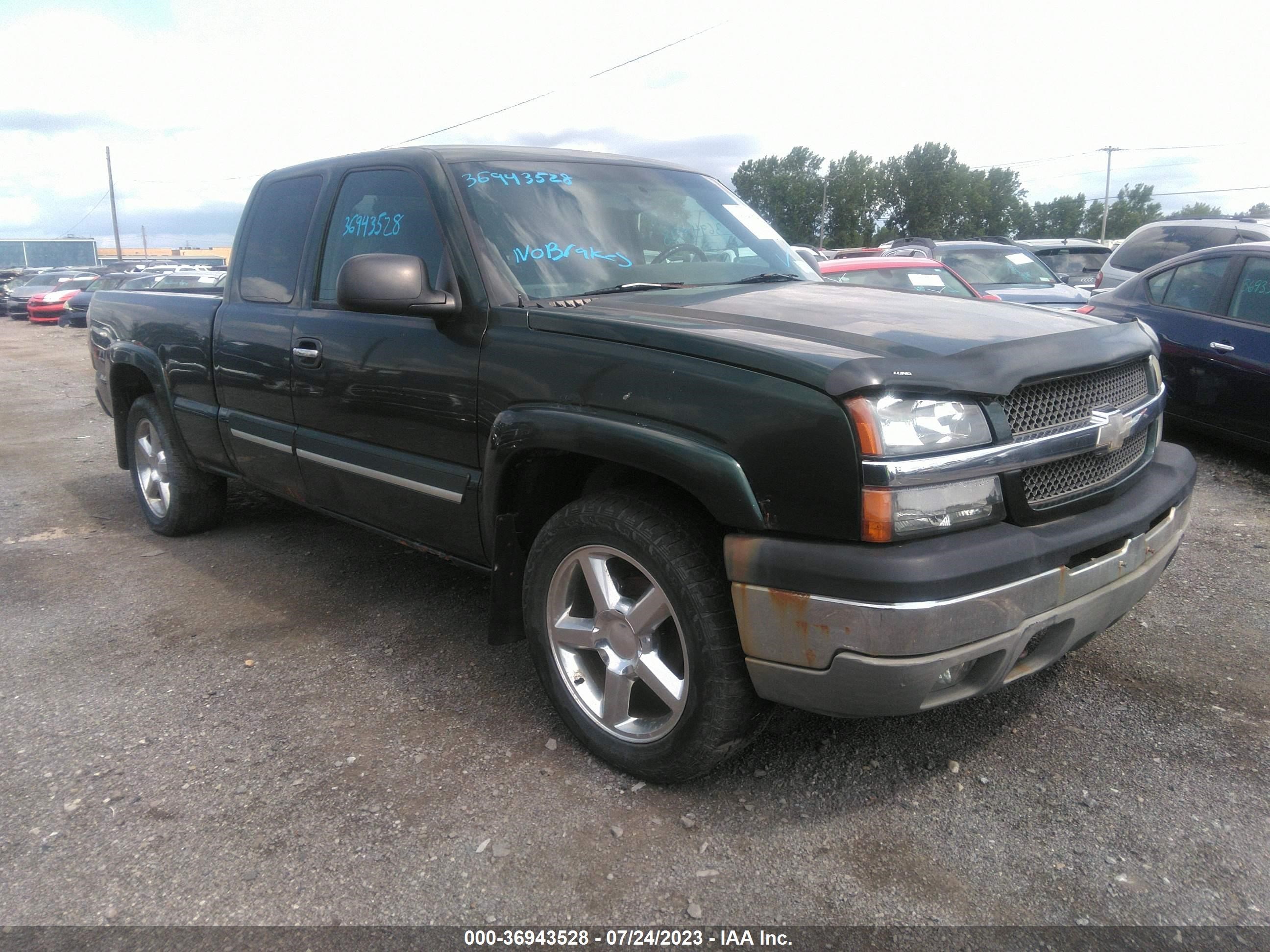 CHEVROLET SILVERADO 2004 1gcek19v94e116584