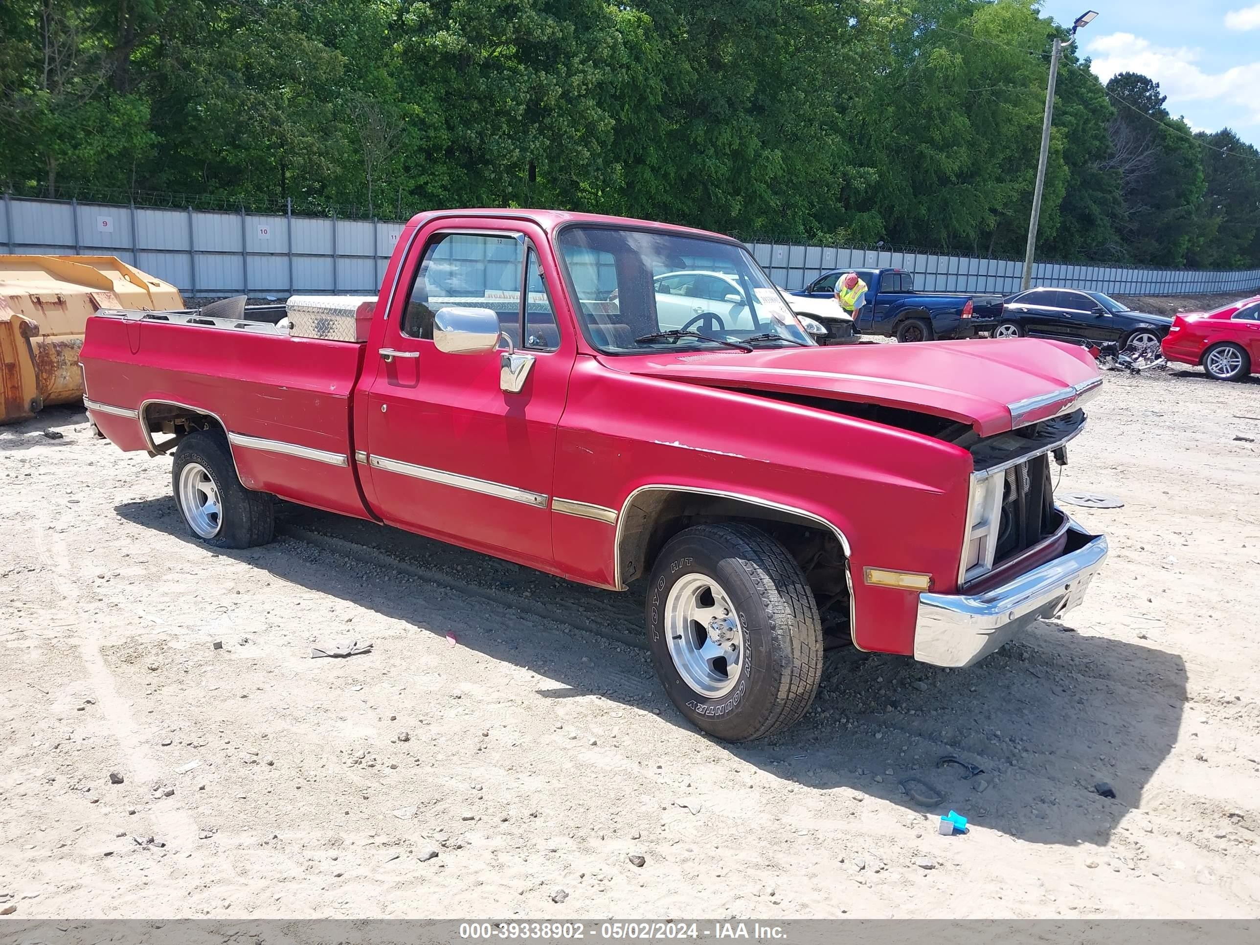 CHEVROLET R10 1987 1gcer14h8hs141027