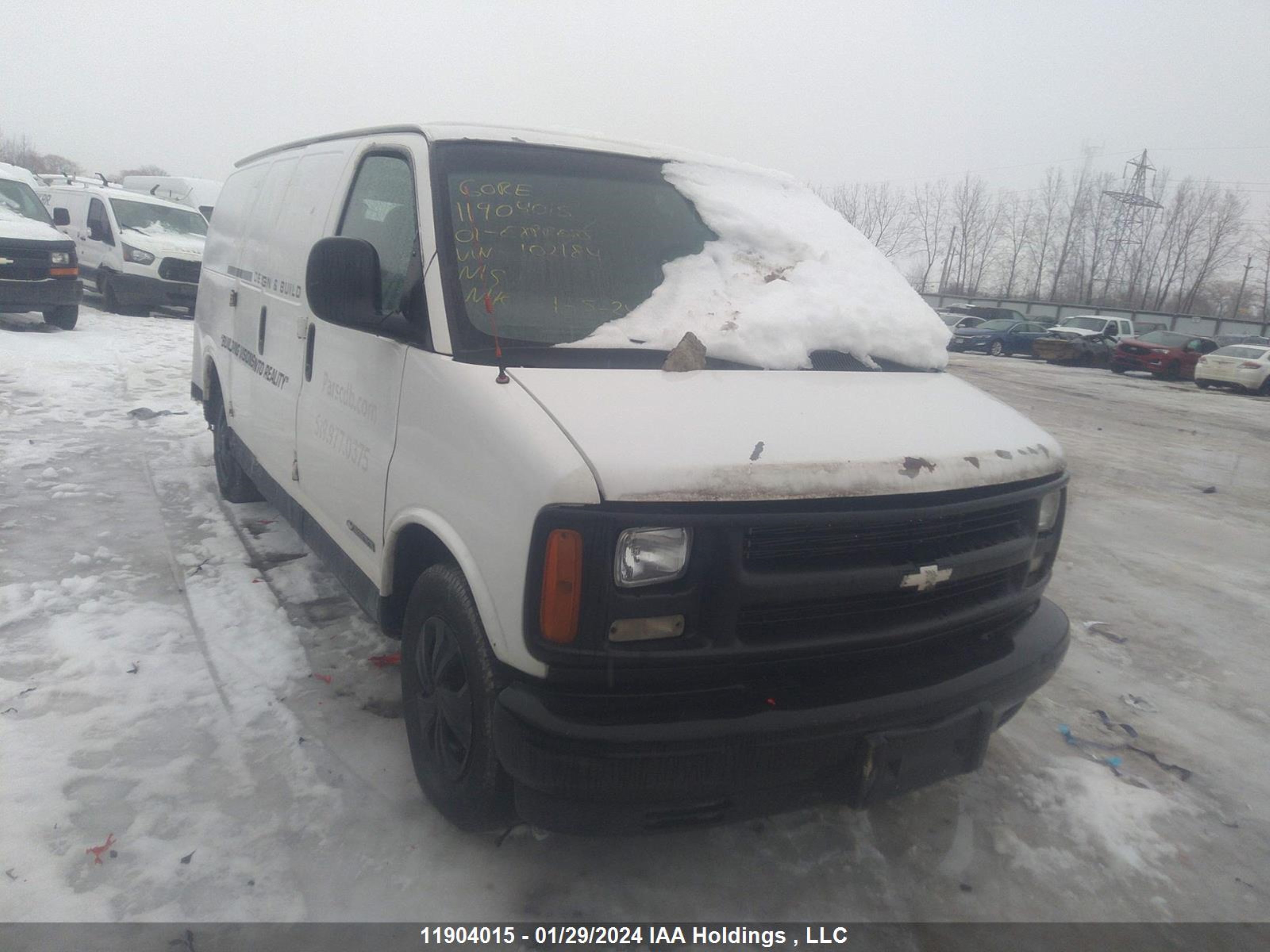 CHEVROLET EXPRESS 2001 1gcfg25m611102184