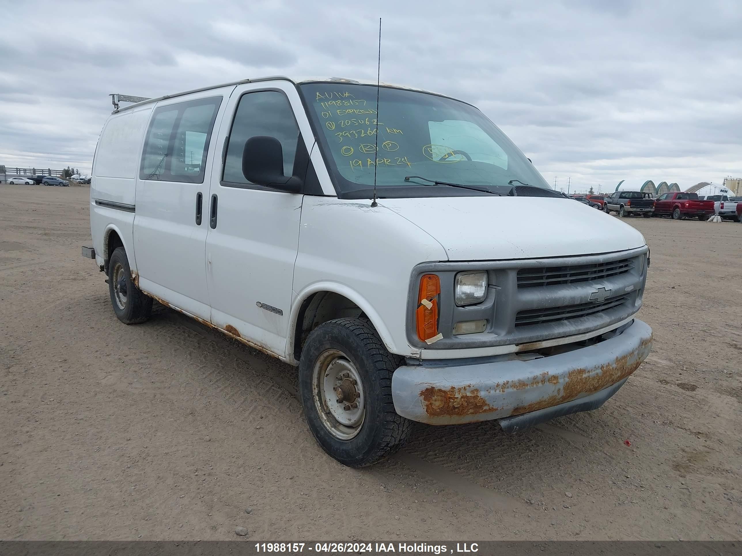 CHEVROLET EXPRESS 2001 1gcgg25r311205062