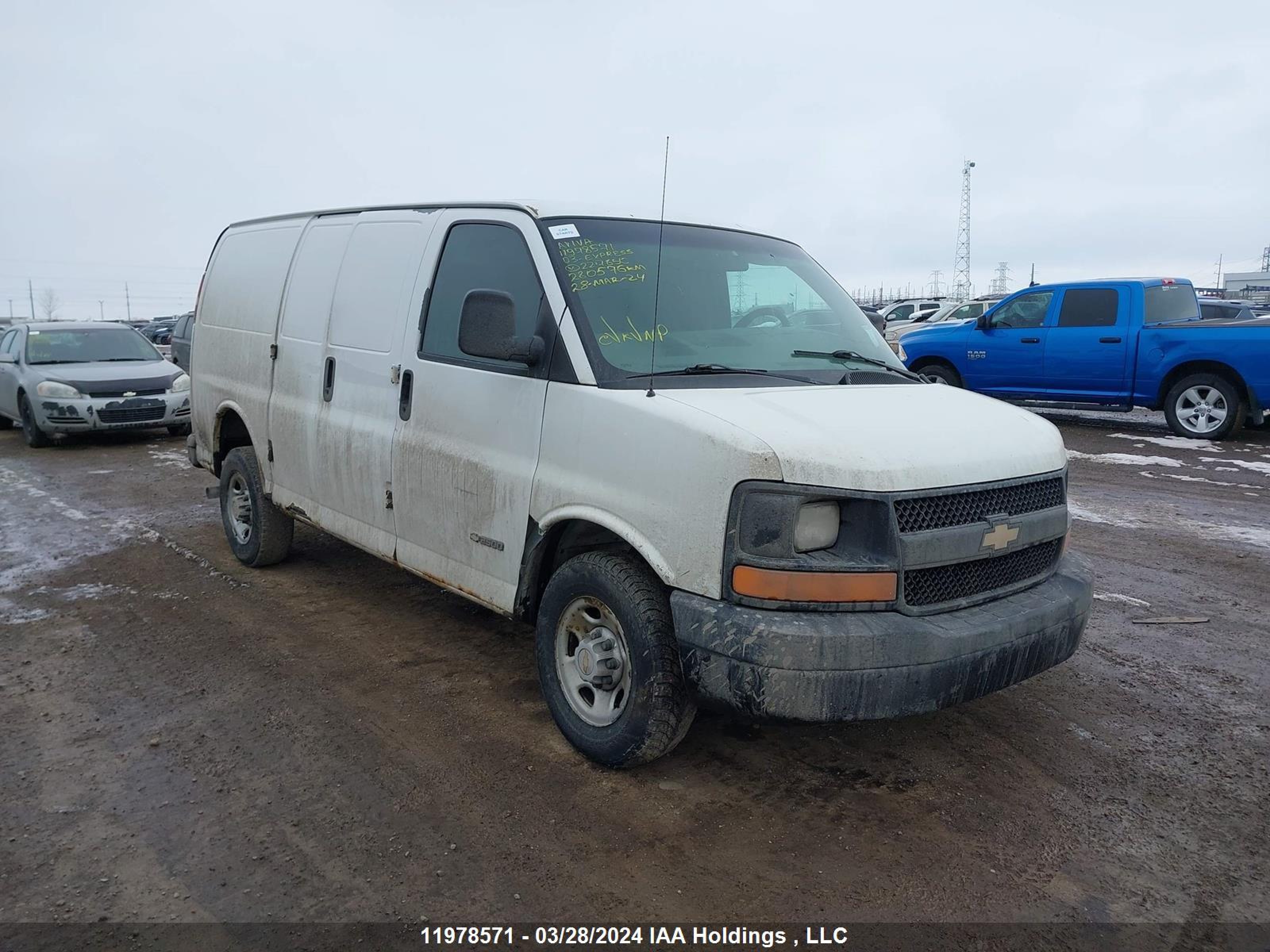 CHEVROLET EXPRESS 2003 1gcgg25v931227650