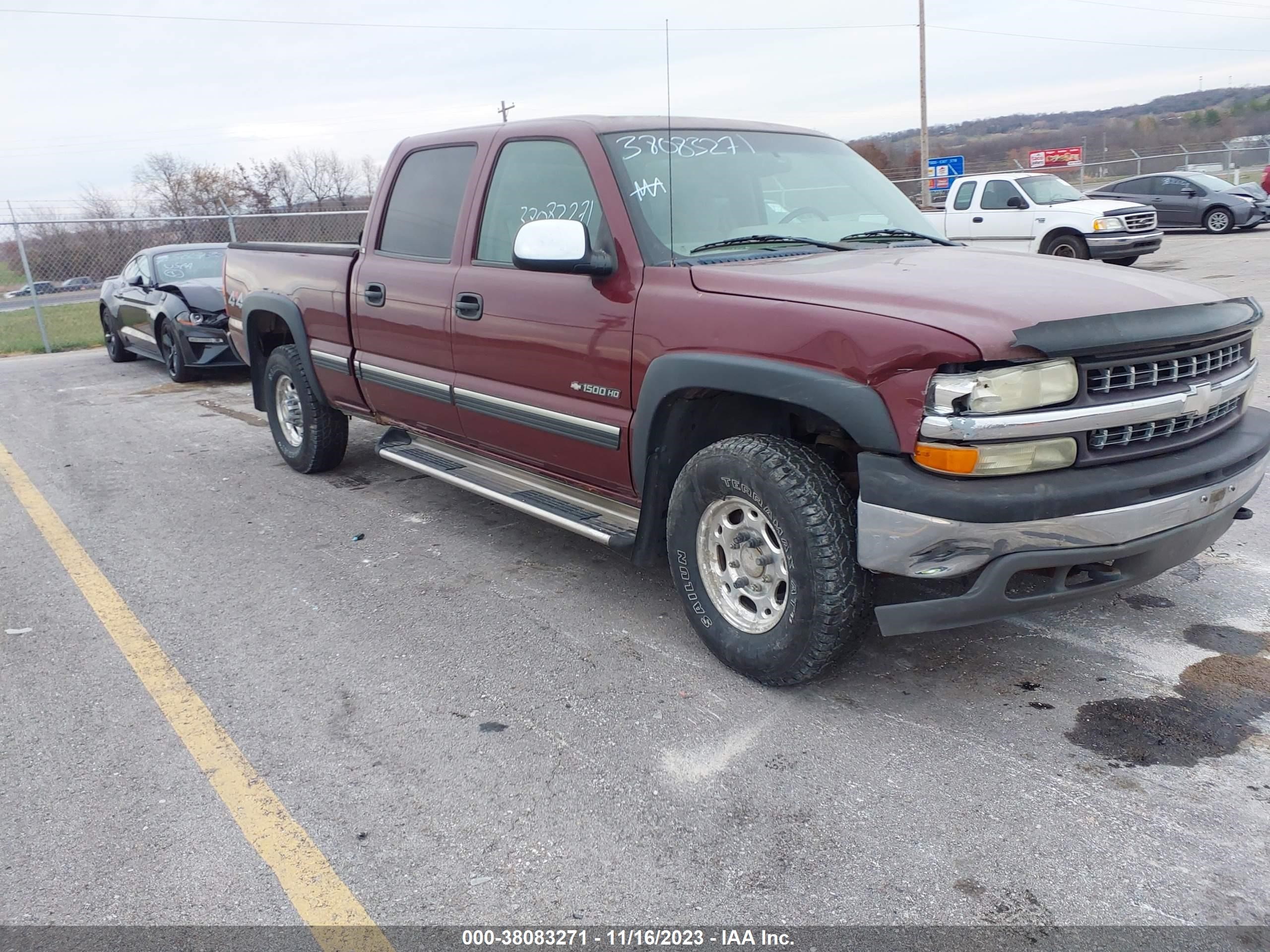 CHEVROLET SILVERADO 2002 1gcgk13u62f195342