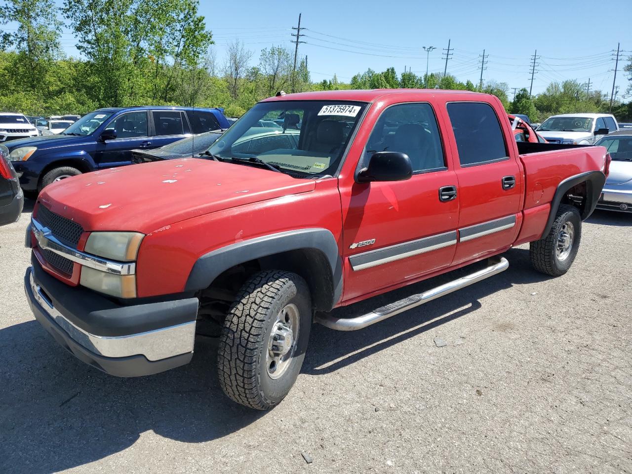 CHEVROLET SILVERADO 2004 1gcgk23ux4f249900