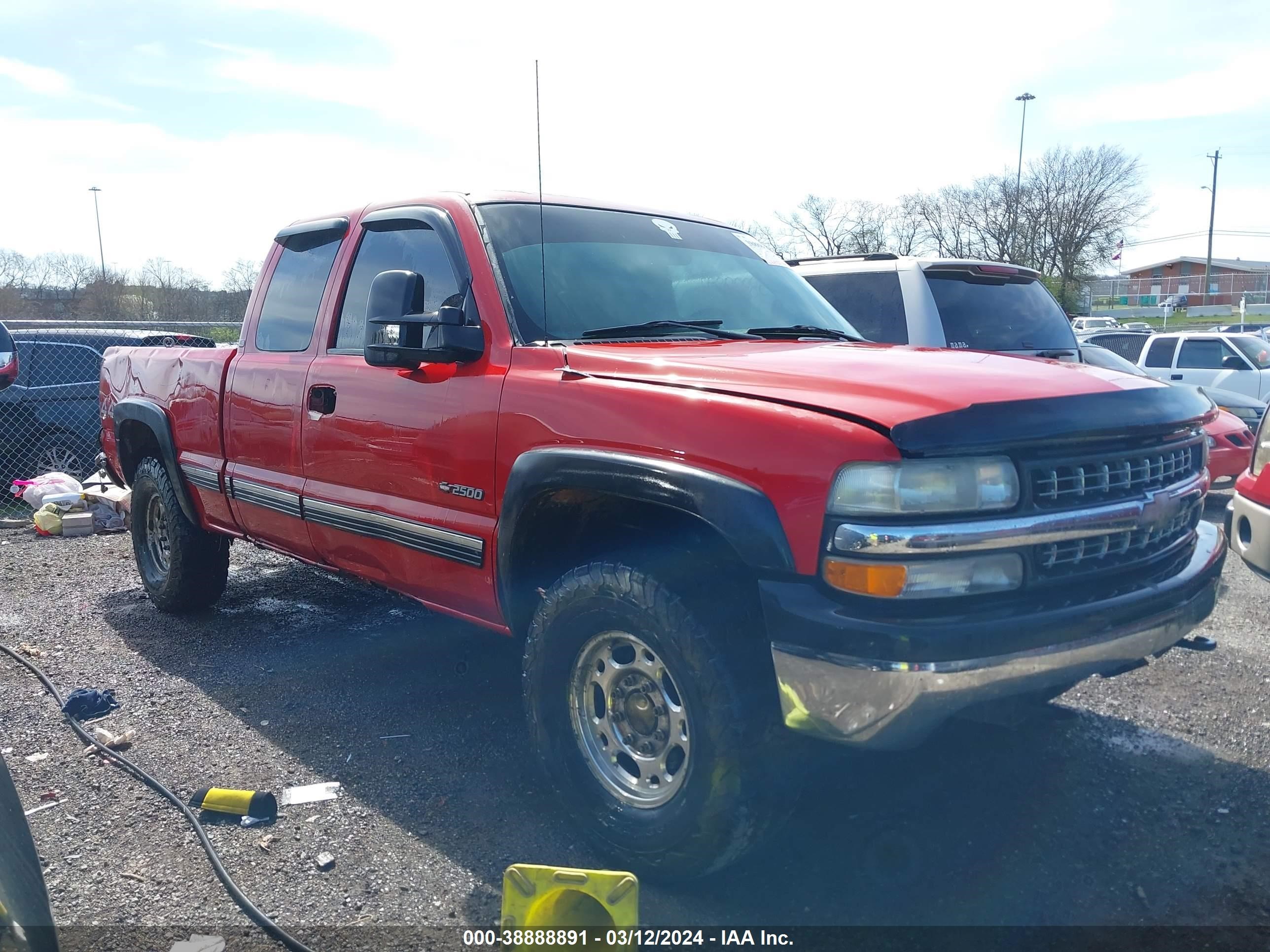 CHEVROLET SILVERADO 2001 1gcgk29u11z186249