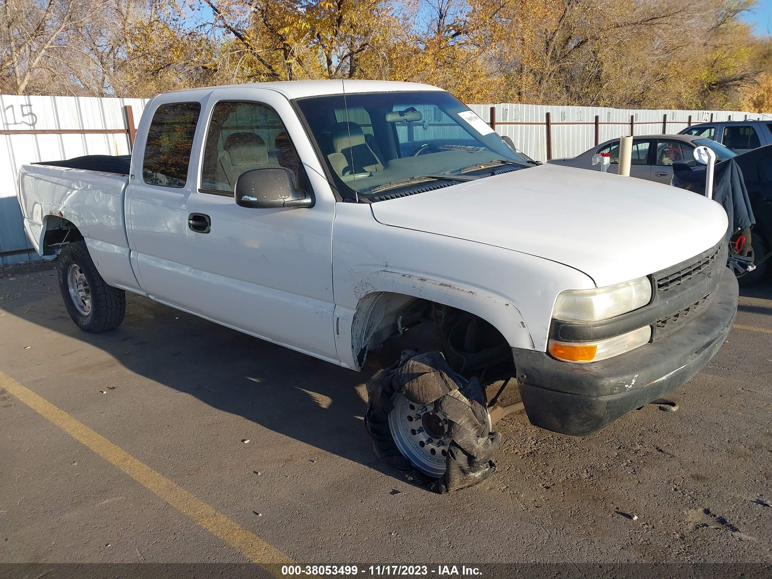 CHEVROLET SILVERADO 2000 1gcgk29u1ye421394