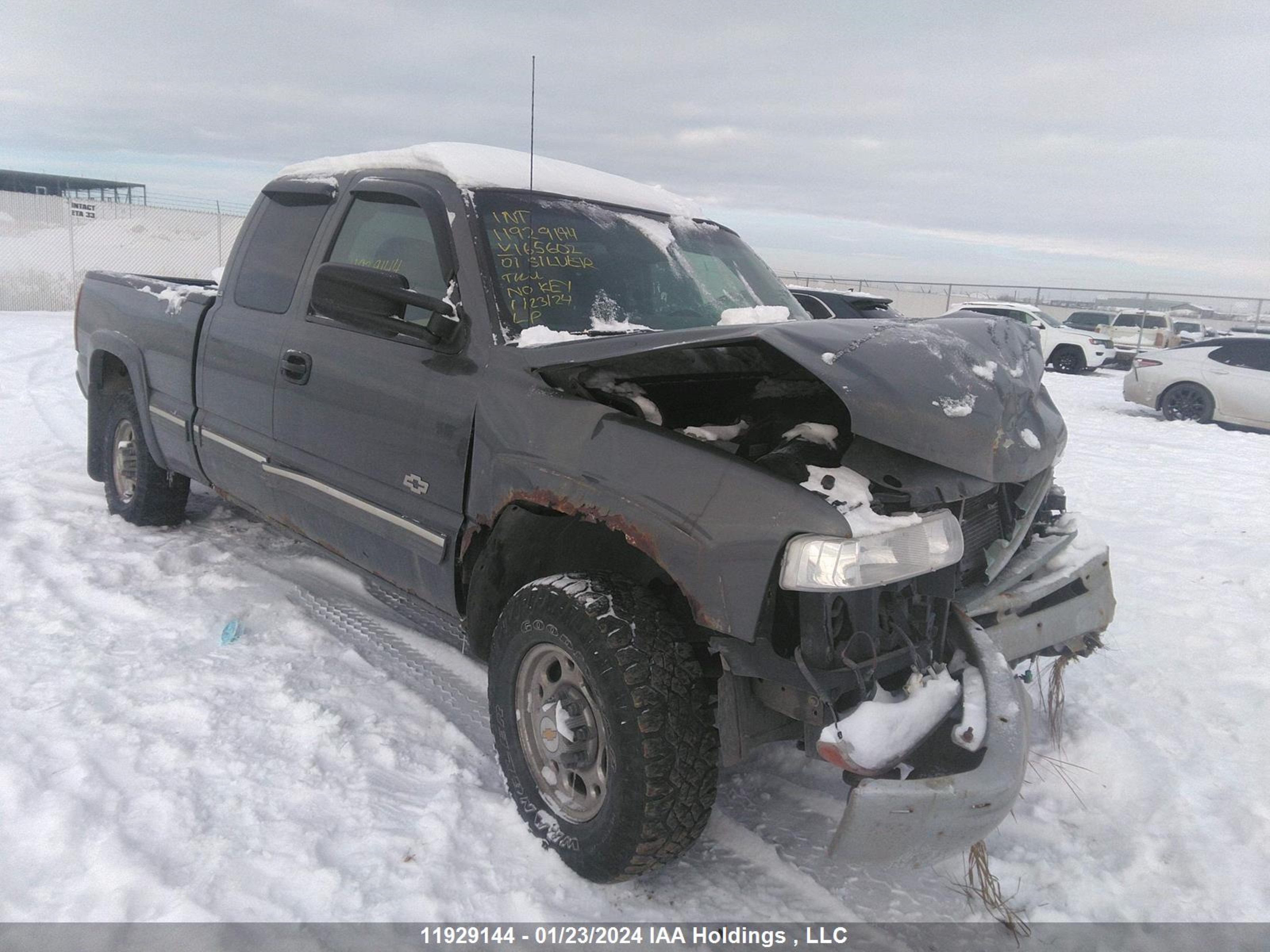 CHEVROLET SILVERADO 2001 1gcgk29u71z165602