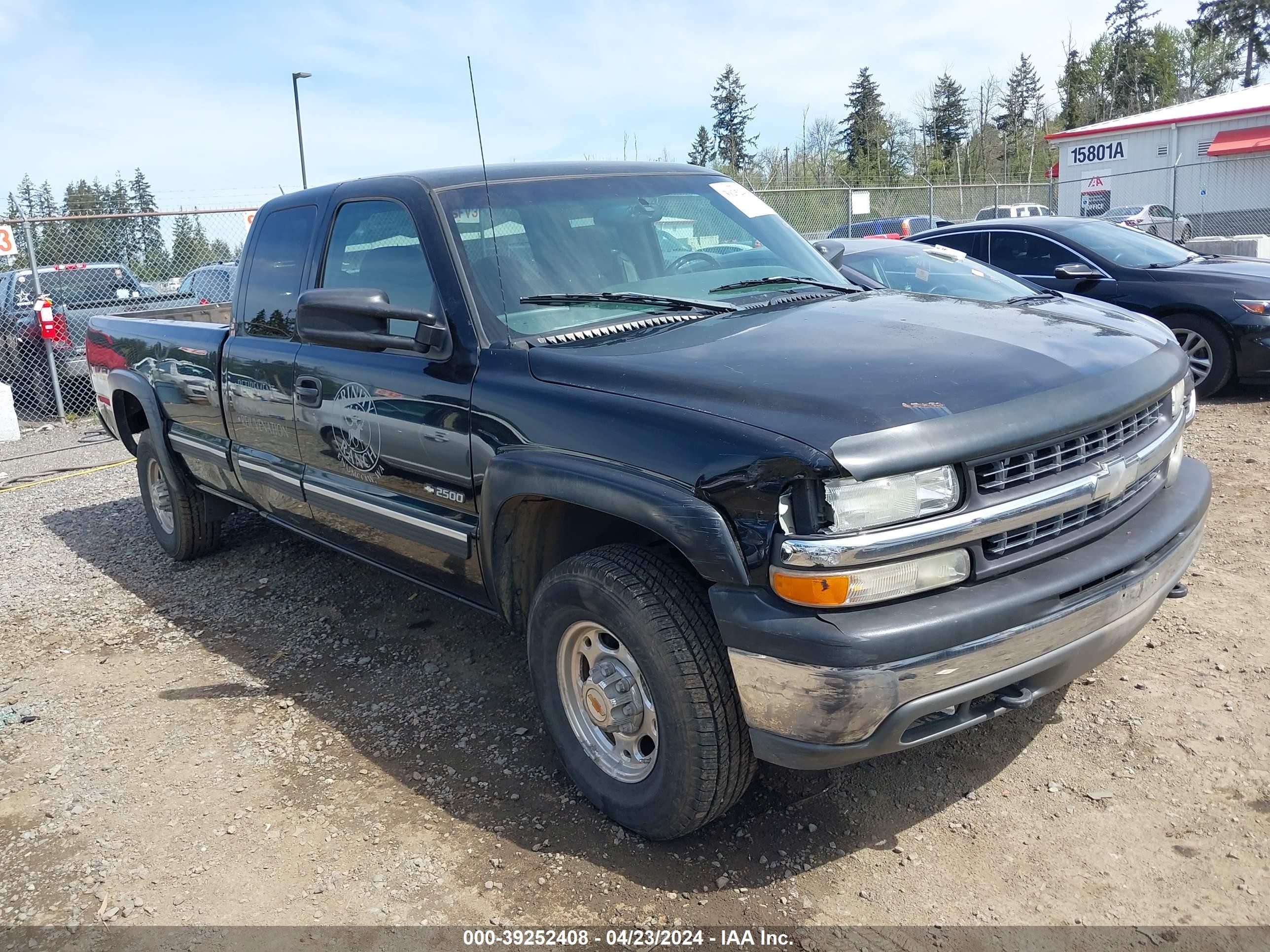 CHEVROLET SILVERADO 2000 1gcgk29u9ye166378