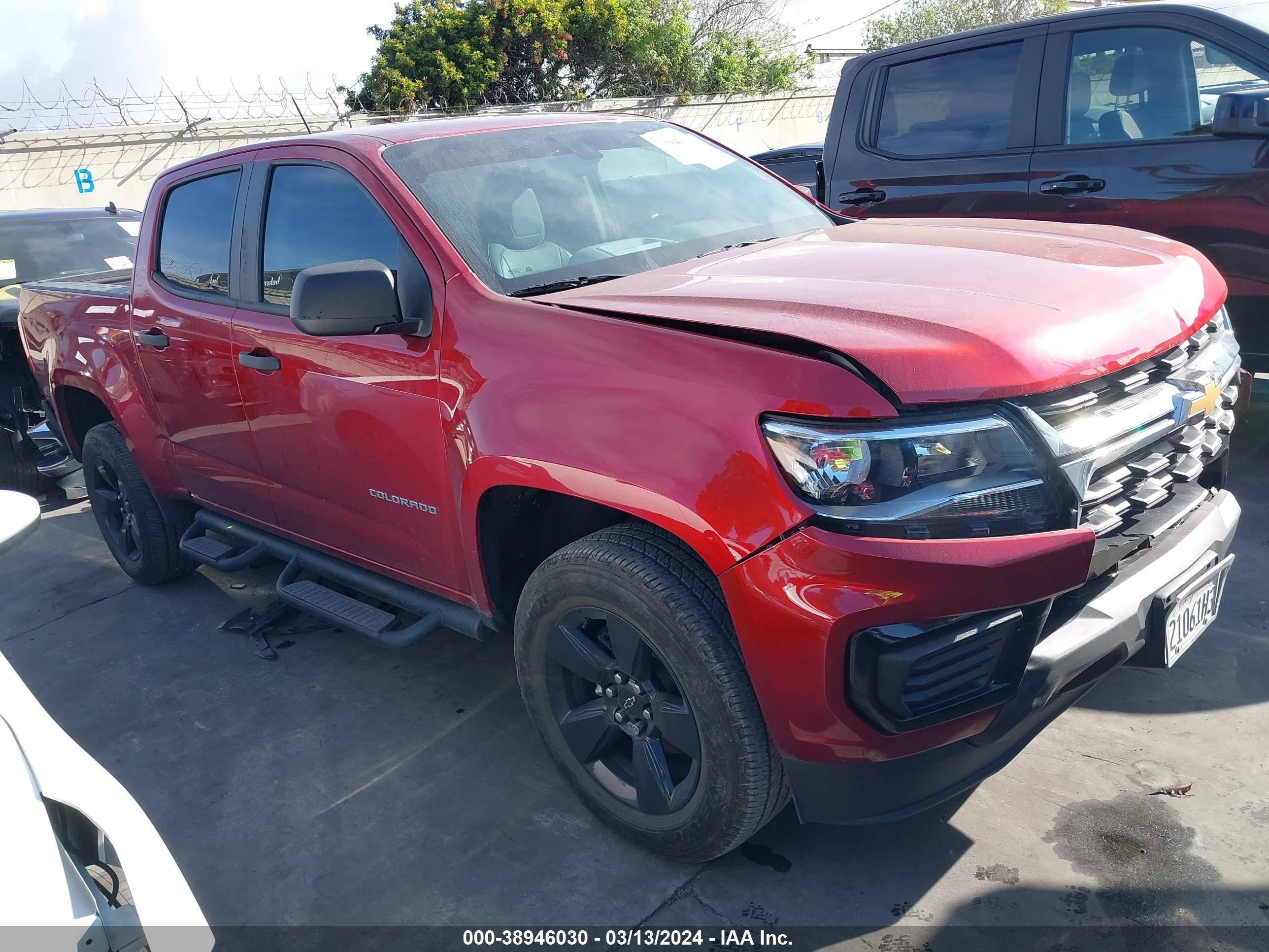 CHEVROLET COLORADO 2021 1gcgsben8m1243242